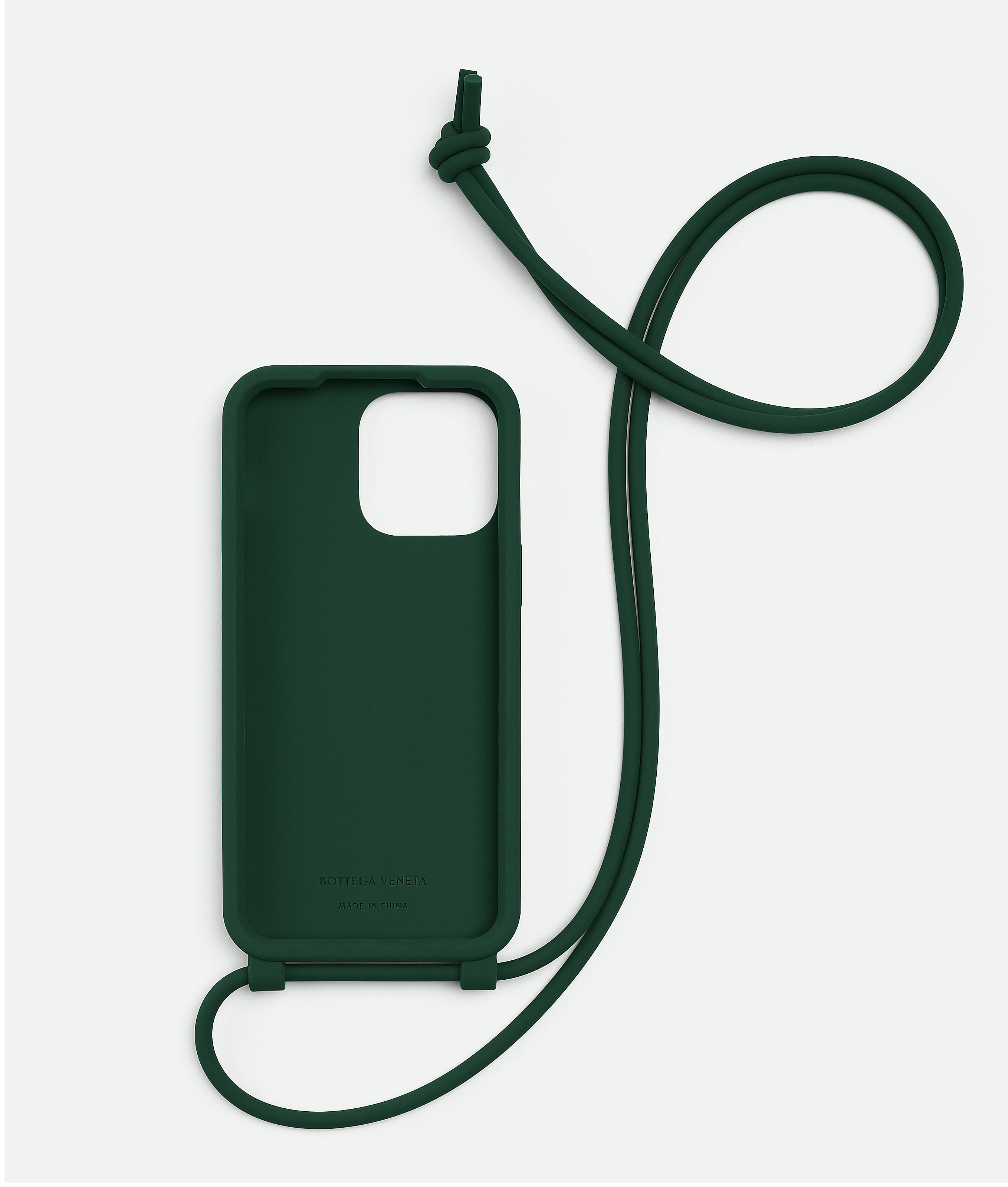 Shop Bottega Veneta Iphone 14 Pro Max Case On Strap In Green