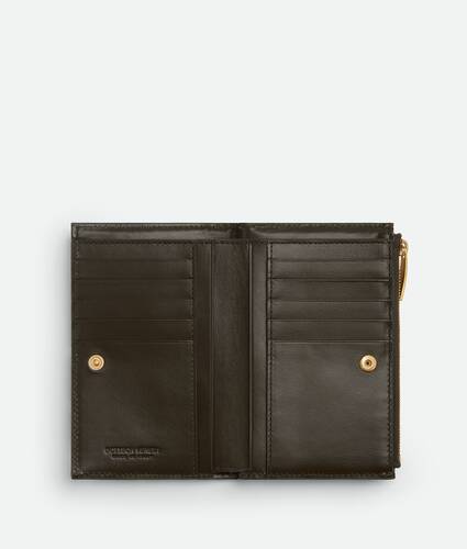 Intrecciato Diagonal Medium Bi-Fold Wallet