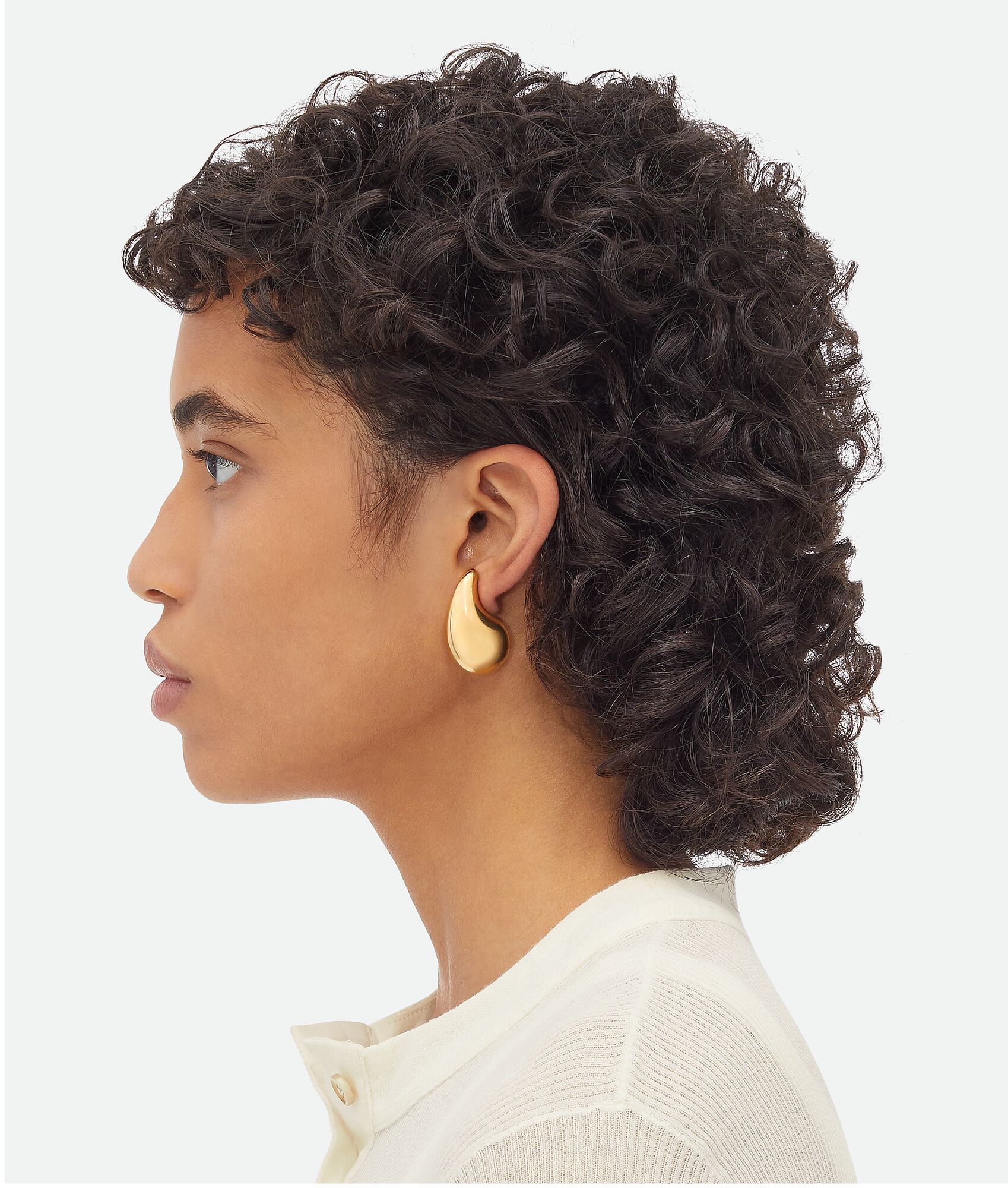 Small Drop Earrings in YELLOW GOLD | Bottega Veneta® US