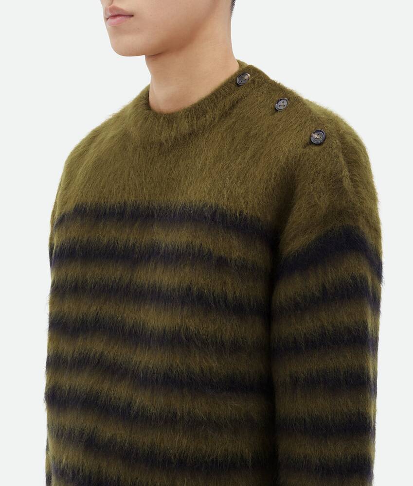 Display a large version of the product image 4 - Heavy Marinière Mohair Sweater