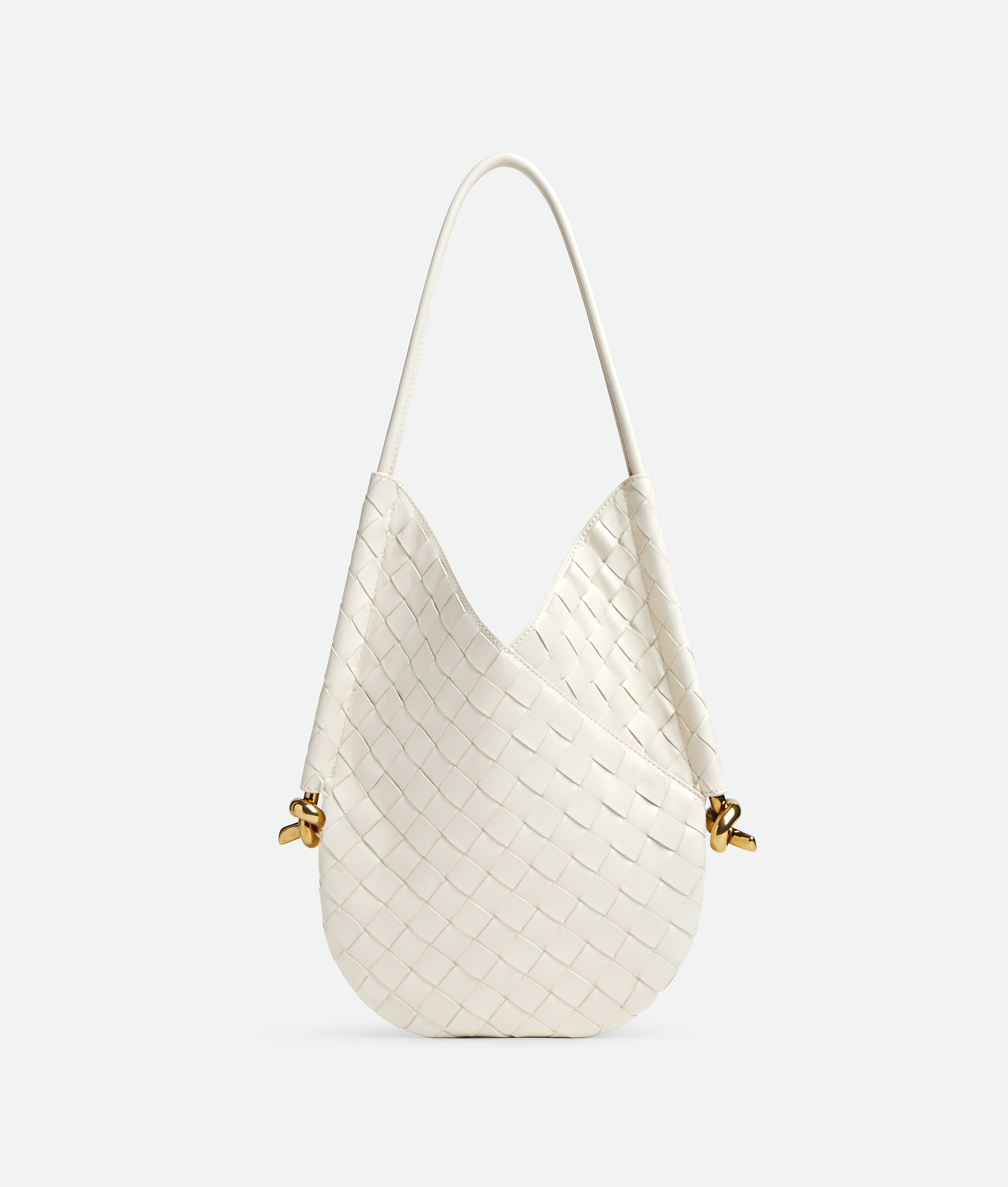 Bottega Veneta Small Solstice Shoulder Bag In White