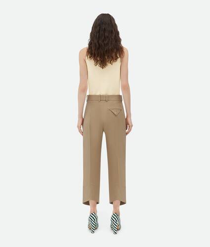 Curved Cotton Trousers