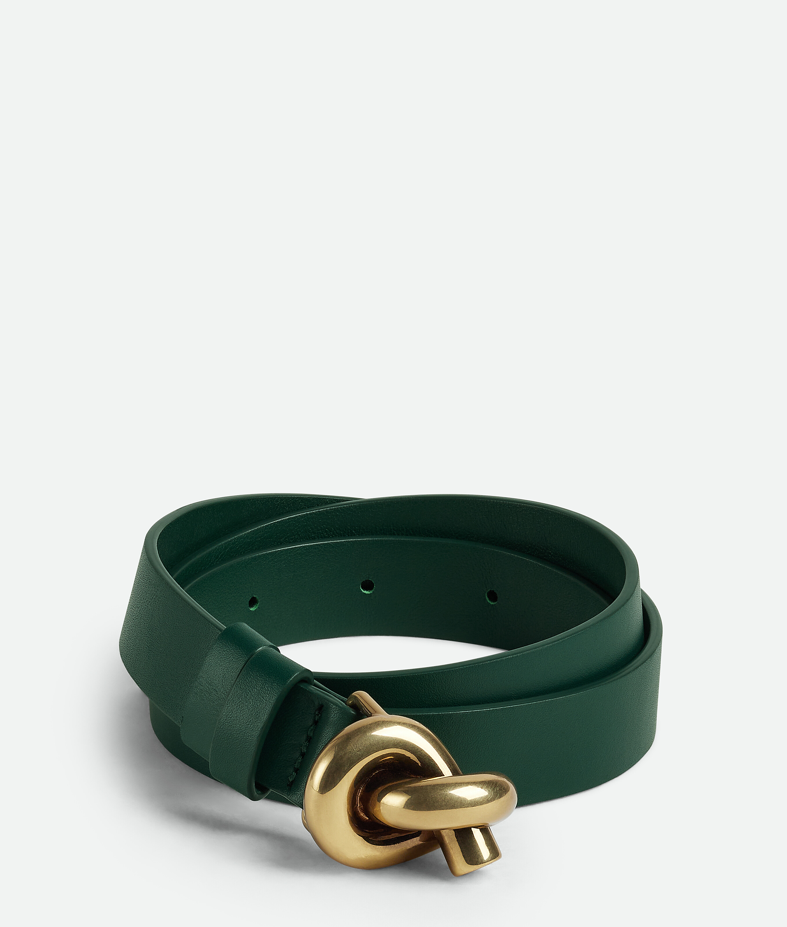 Bottega Veneta Knot Belt In Green