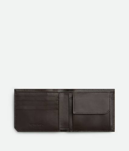 Intrecciato Piccolo Bi-Fold Wallet With Coin Purse