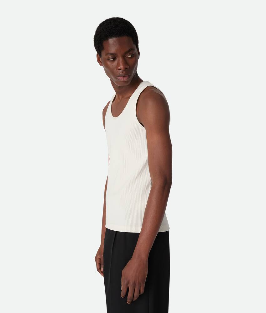 Display a large version of the product image 2 - Compact Cotton Rib Jersey Tank Top
