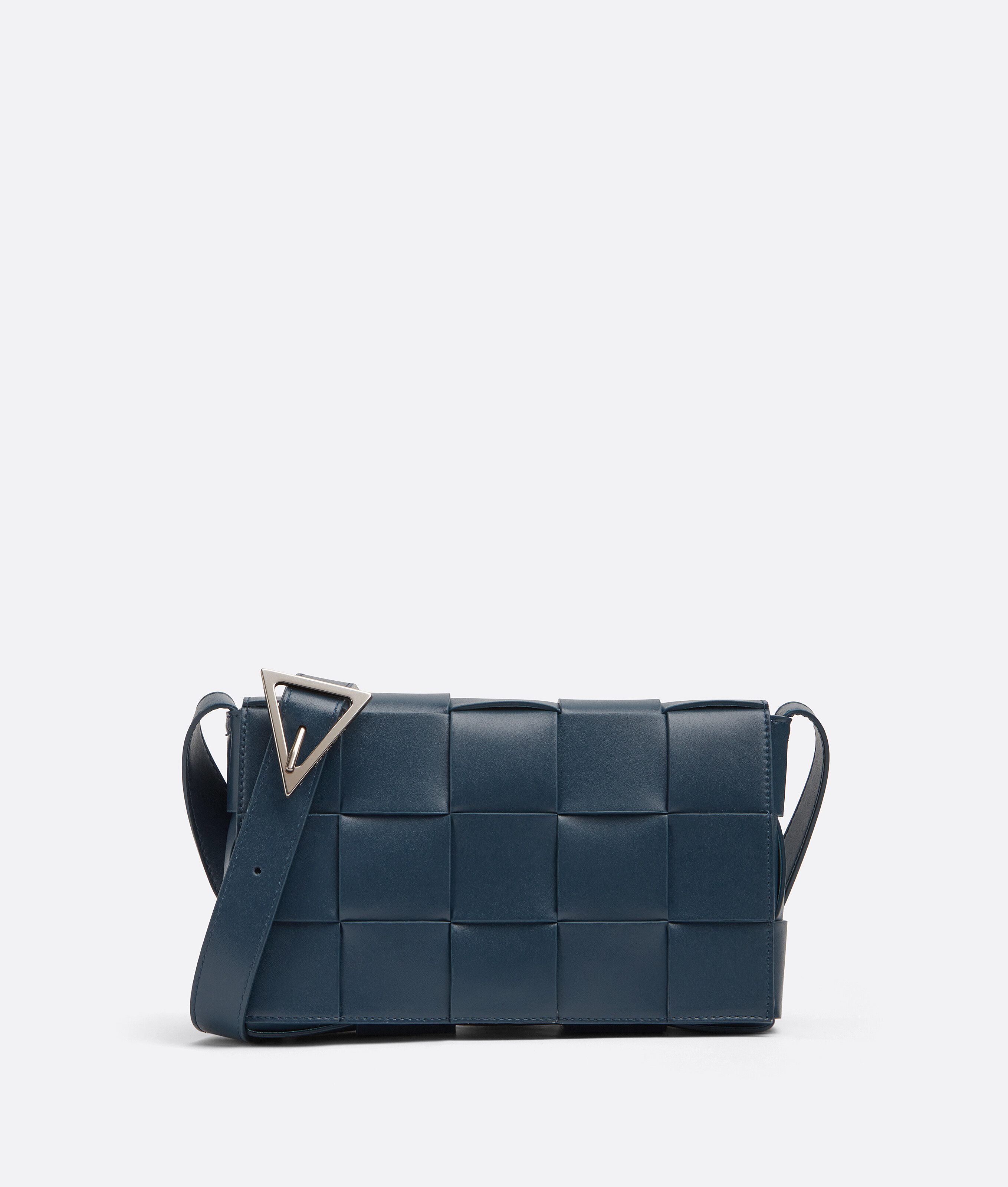Bottega Veneta Padded Cassette Pale Blue in Smooth Leather with Gold-tone -  US