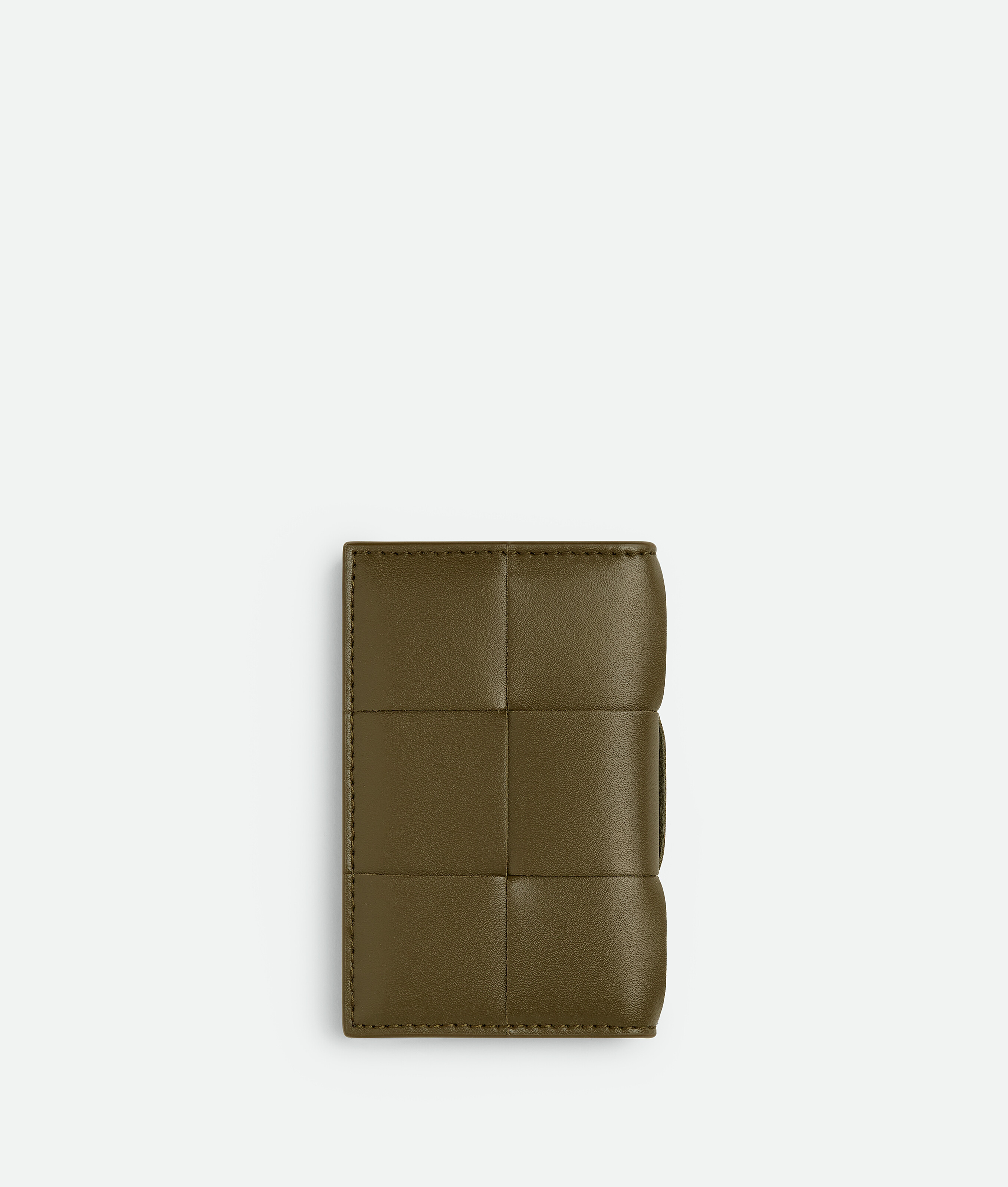 Shop Bottega Veneta Cassette Flap Card Case In Brown