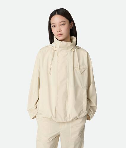 Packable Nylon Hooded Blouson