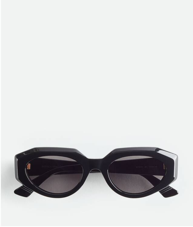 Bottega Veneta® Women's Facet Acetate Cat Eye Sunglasses in Black ...