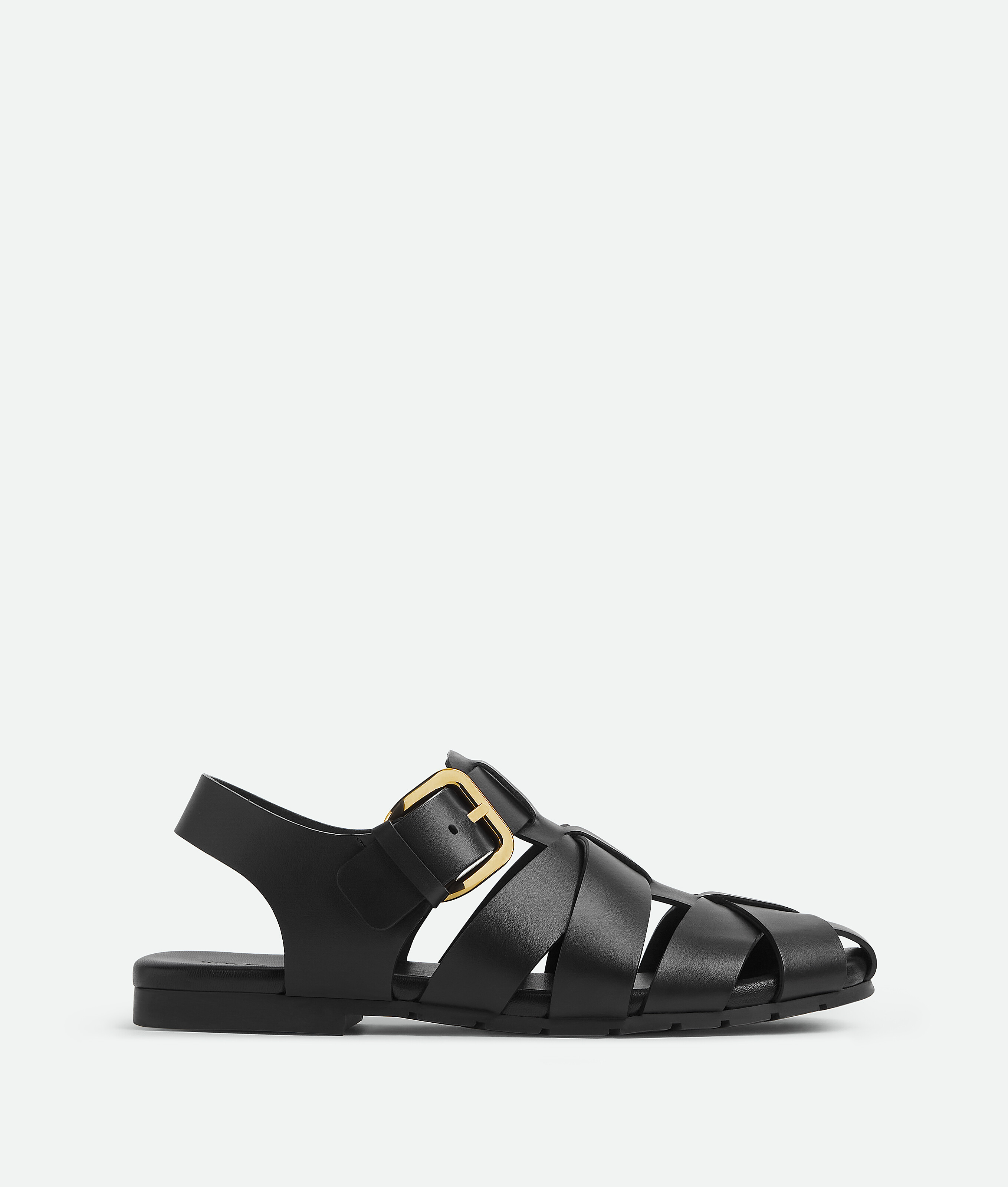 Shop Bottega Veneta Alfie Sandal In Black