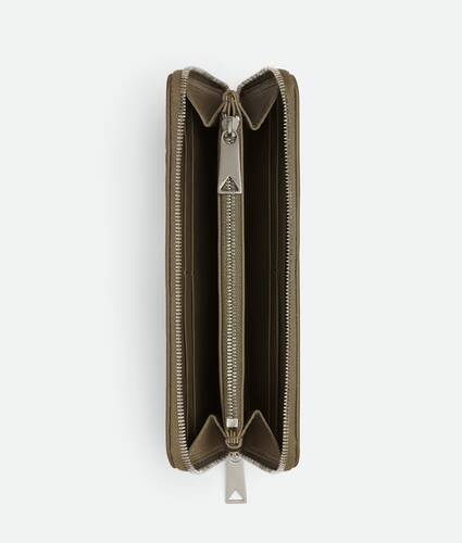 Intrecciato Zip Around Wallet