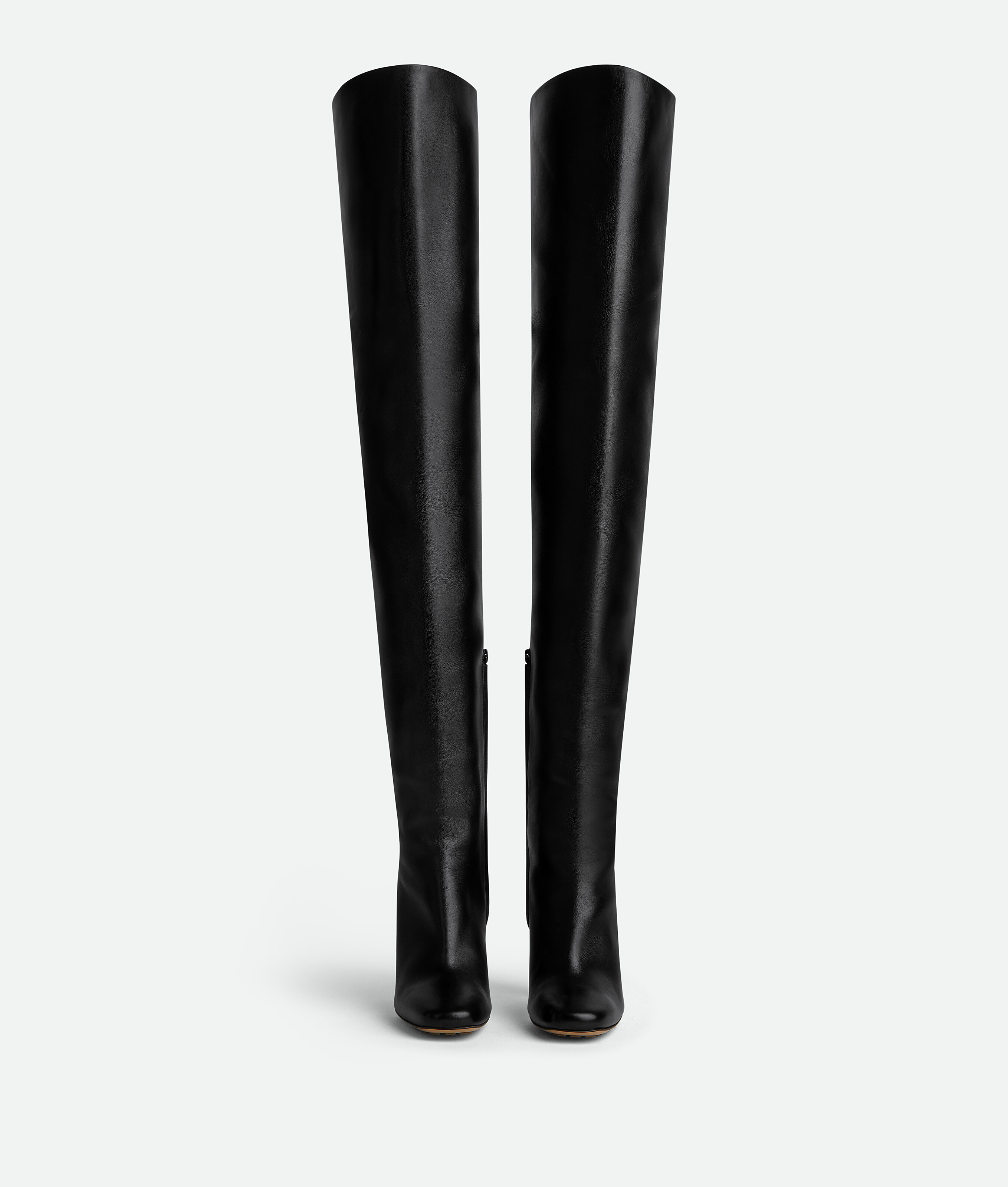 Shop Bottega Veneta Canalazzo Over-the-knee Boot In Black