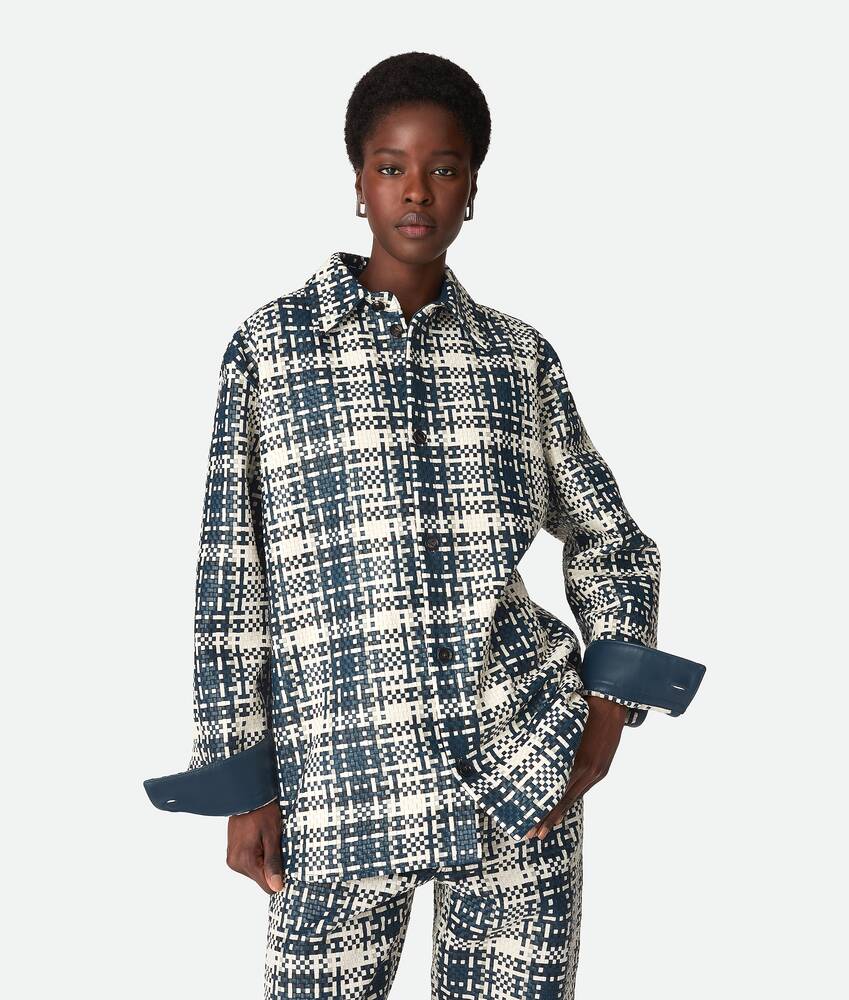 Ein größeres Bild des Produktes anzeigen 1 - Hemd aus Mini Intreccio Leder