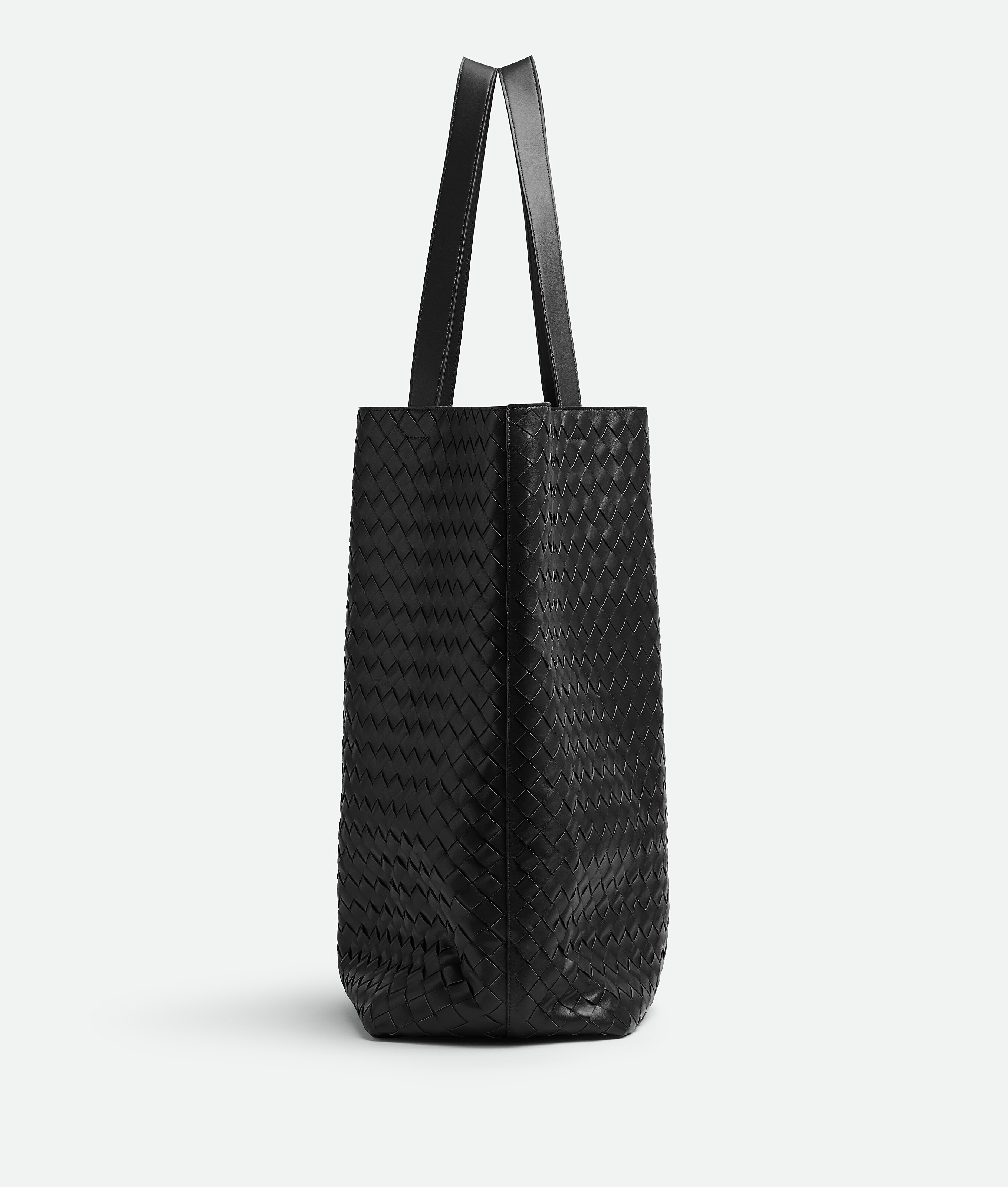 Shop Bottega Veneta Large Intrecciato Tote Bag In Black