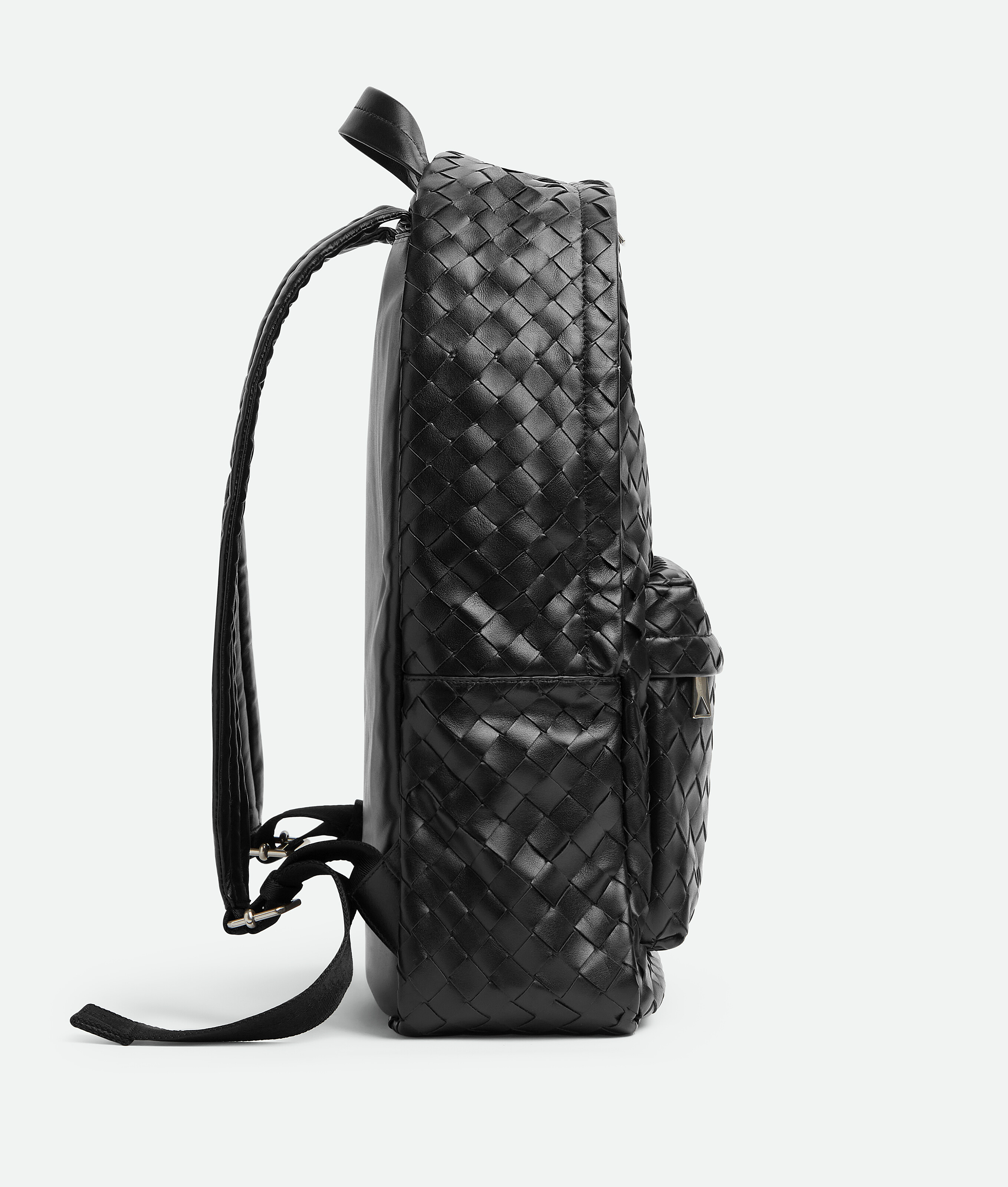 Shop Bottega Veneta Medium Intrecciato Backpack In Black