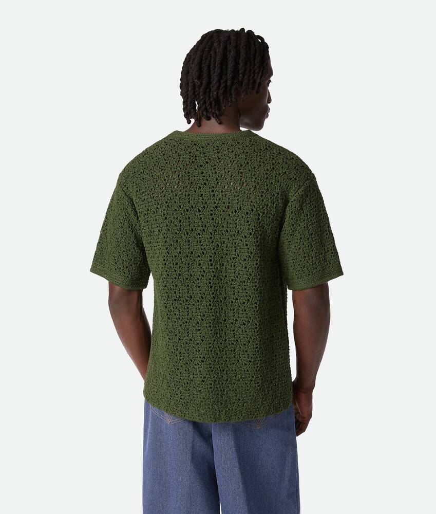 显示产品图片放大效果 3 - 棉质钩织针织T恤