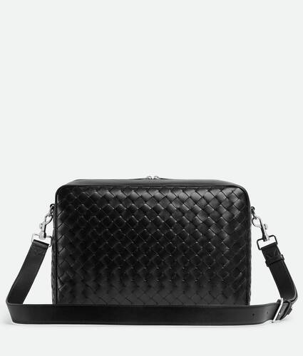 Large Intrecciato Camera Bag With Pocket