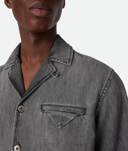 Vintage Black Denim Shirt