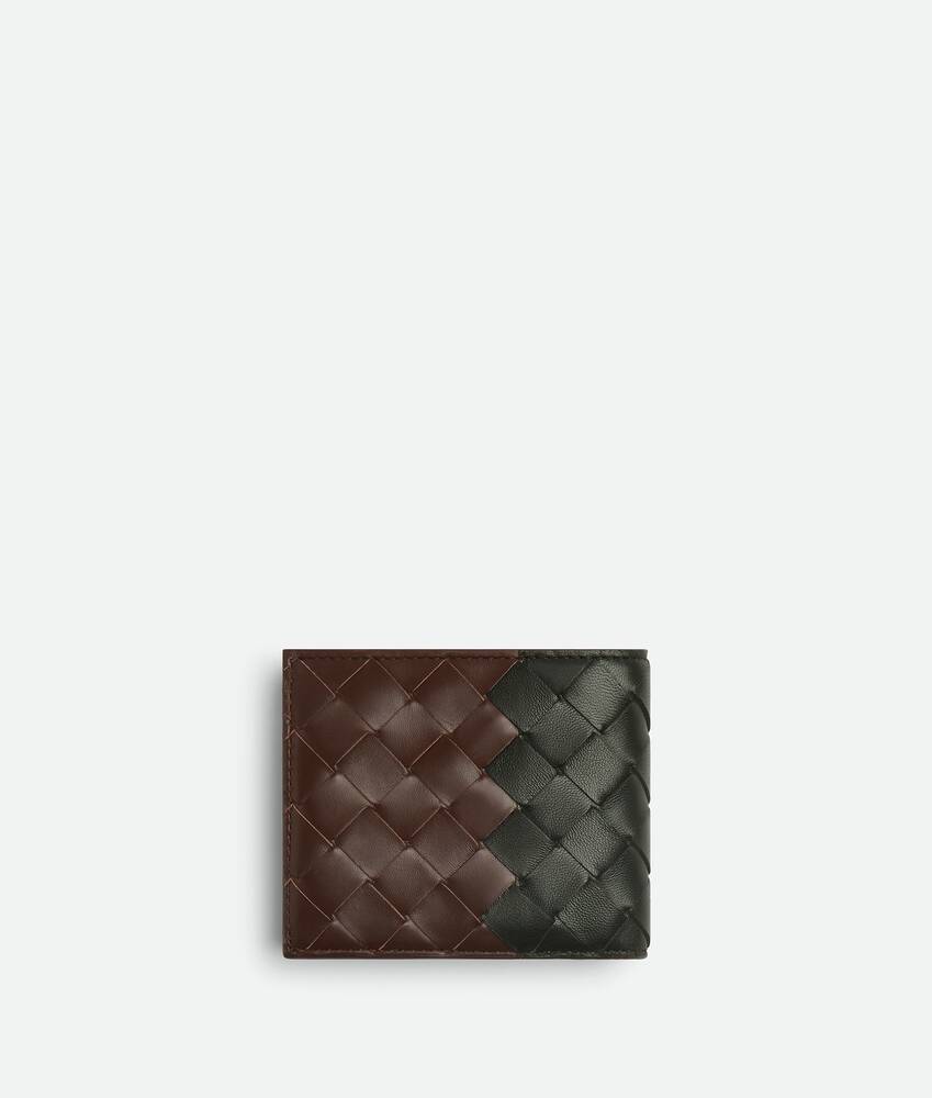 二つ折り財布BOTTEGA VENETA 二つ折り財布　レザー　ブラウン　メンズ