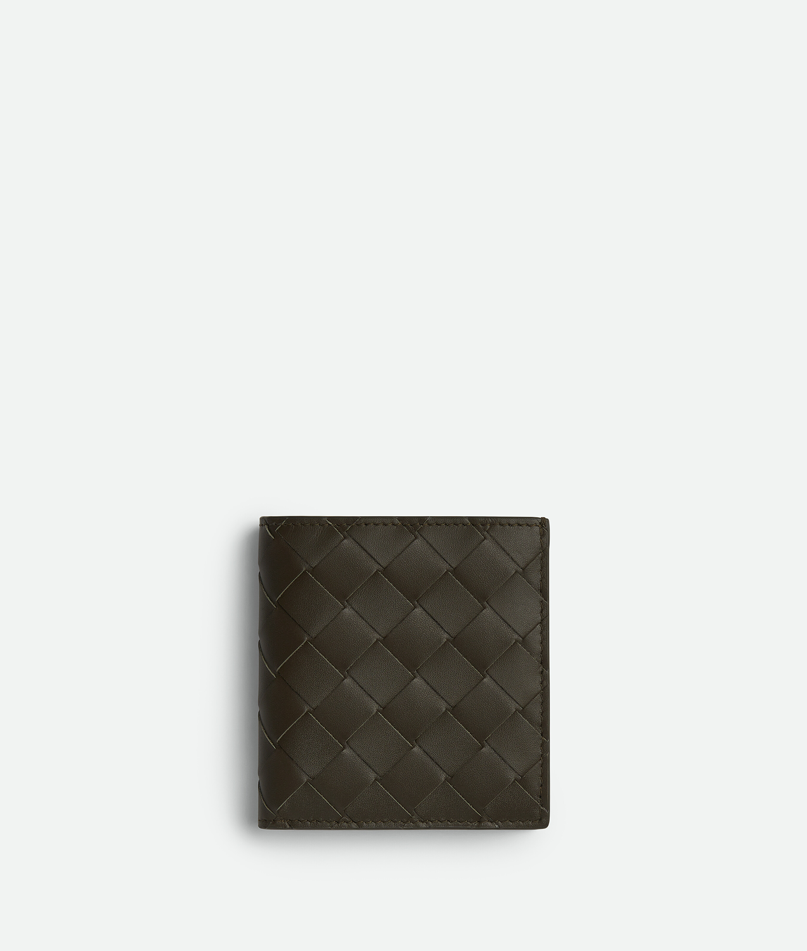 Bottega Veneta Intrecciato Slim Bi-fold Wallet In Brown