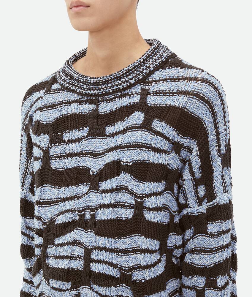 Display a large version of the product image 5 - Distorted Stripe Cotton Jumper