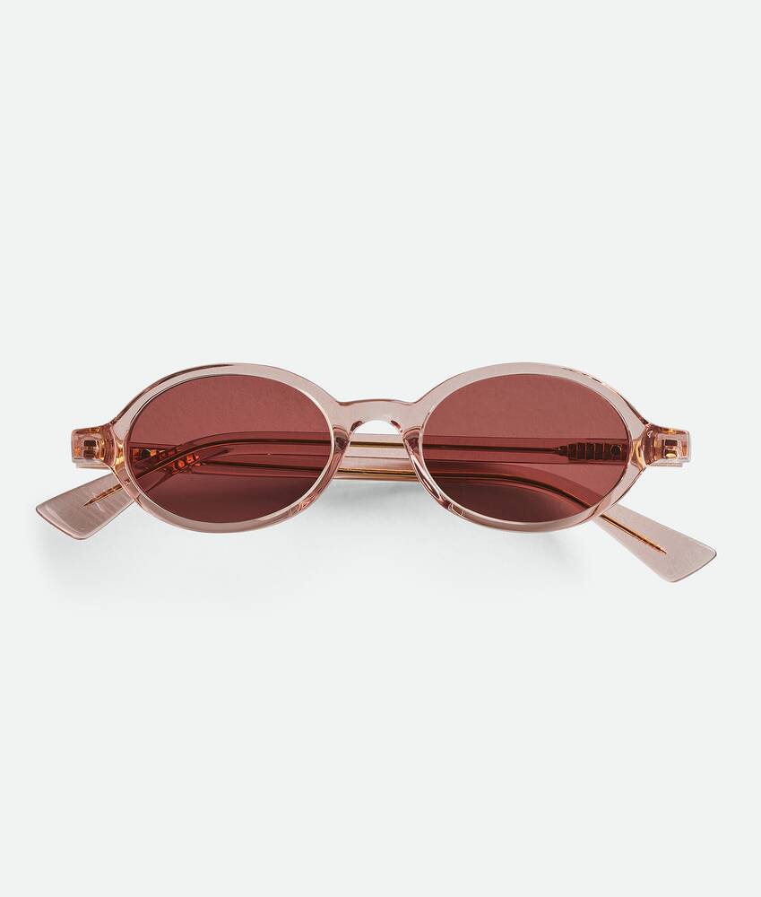 Classic Oval Sunglasses in PINK/BROWN Bottega Veneta® GB