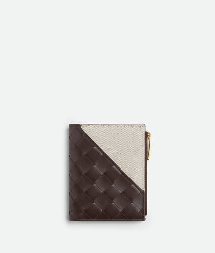 Intrecciato Diagonal Small Bi-Fold Wallet