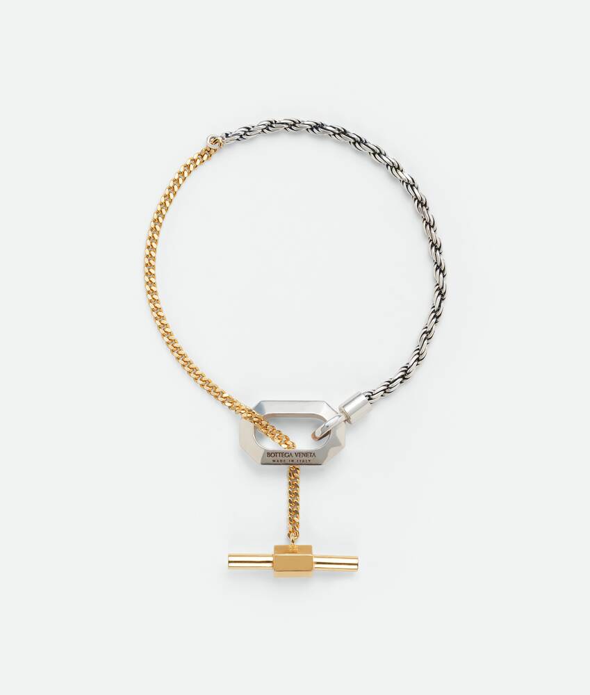 Bottega Veneta Men's Facet Chain Sterling Silver Bracelet