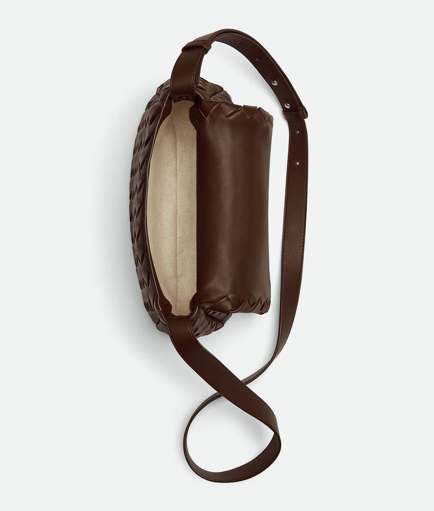 Cobble Mini Leather Shoulder Bag in Brown - Bottega Veneta