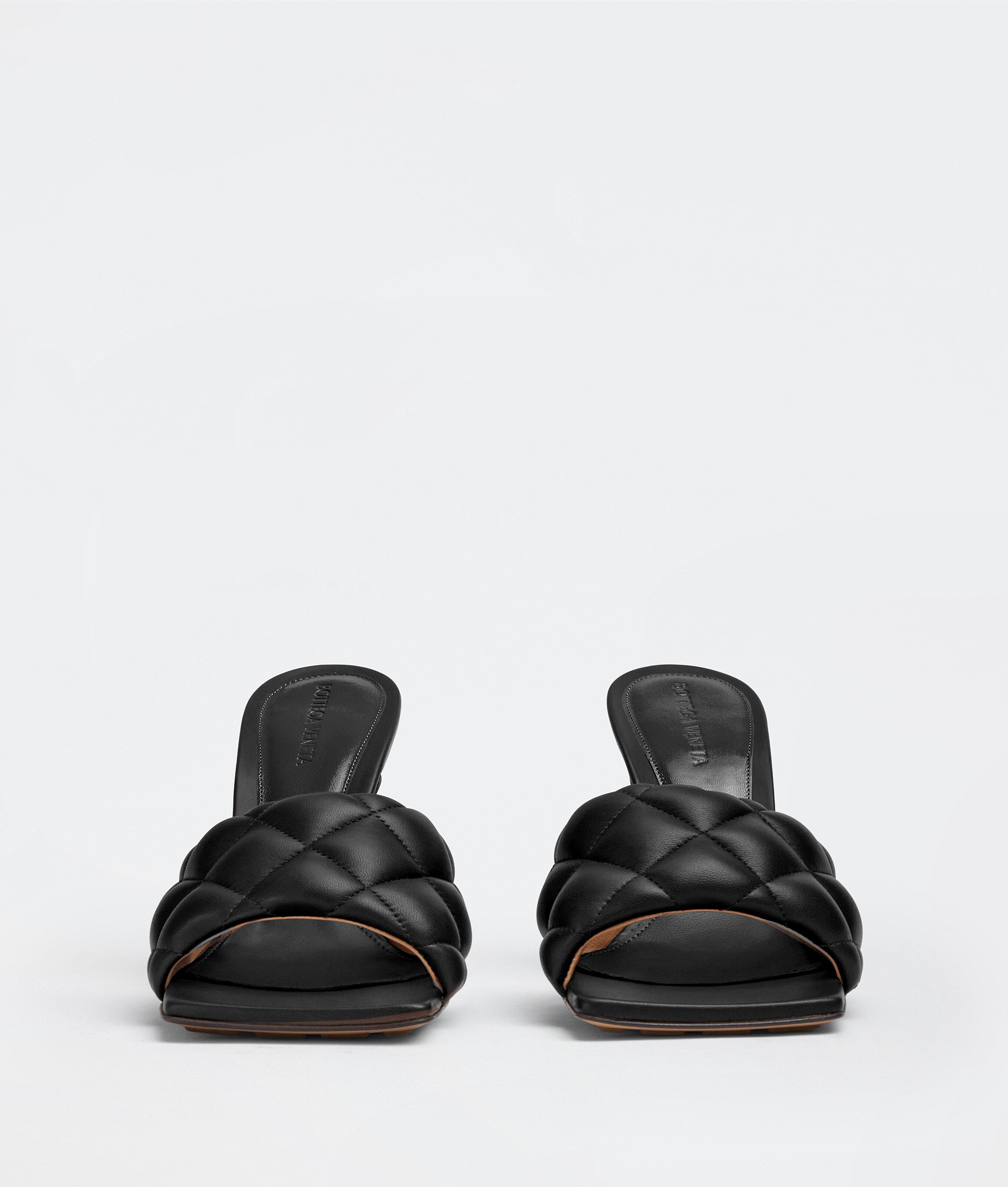 Shop Bottega Veneta Padded Mule In Noir