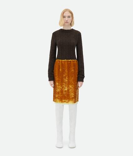 Sequin Embroidered Midi Skirt