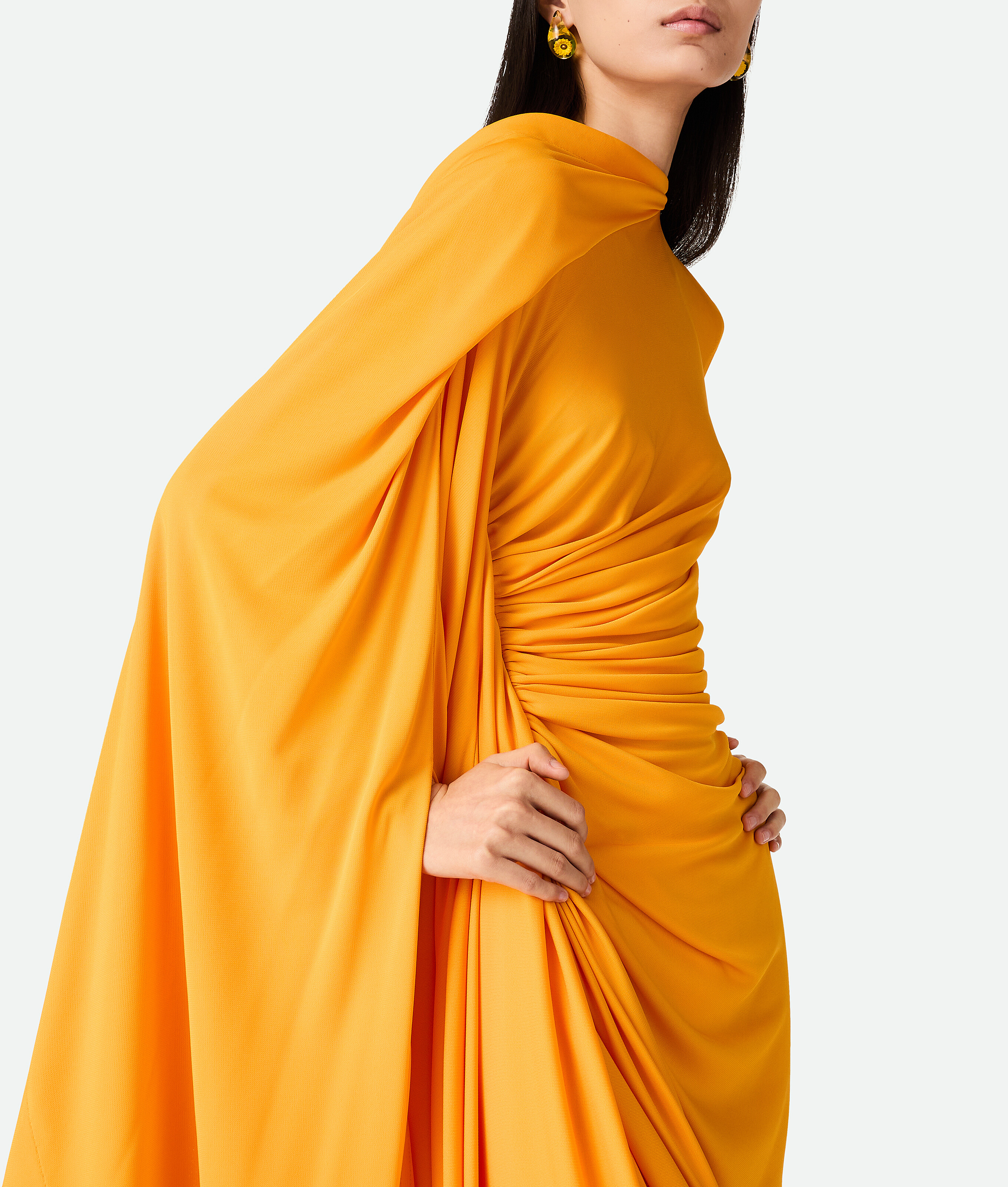 BOTTEGA VENETA ROBE DRAPÉE EN JERSEY DE VISCOSE