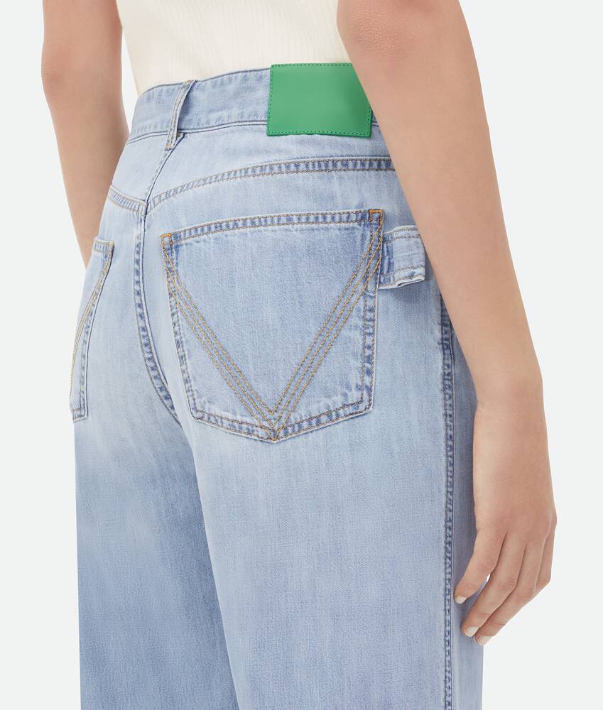 Display a large version of the product image 4 - Light Bleached Wide Leg Denim