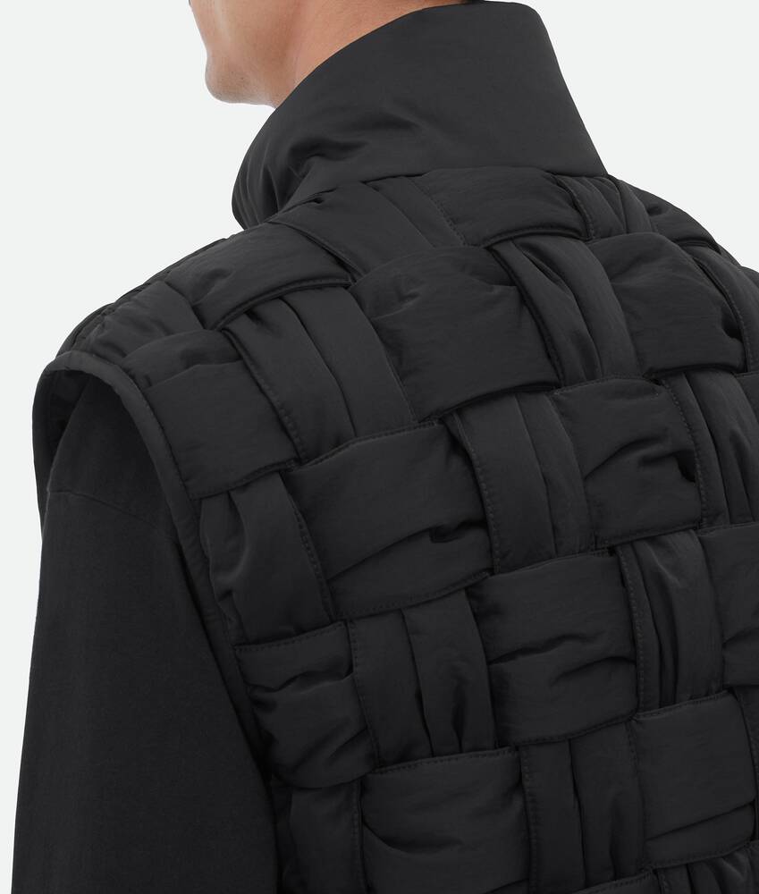 Display a large version of the product image 4 - Padded Nylon Intreccio Gilet