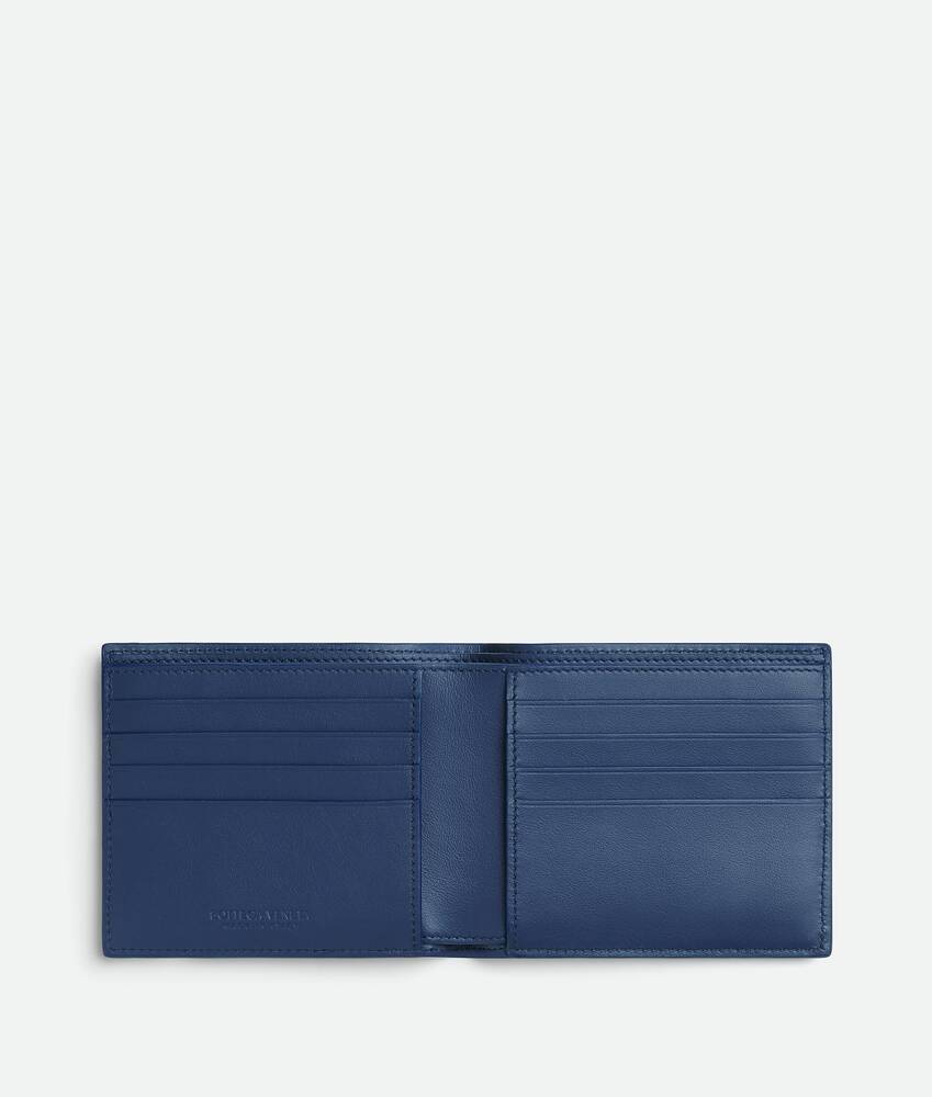 Bottega Veneta Intrecciato Leather Billfold Wallet - Men - Blue