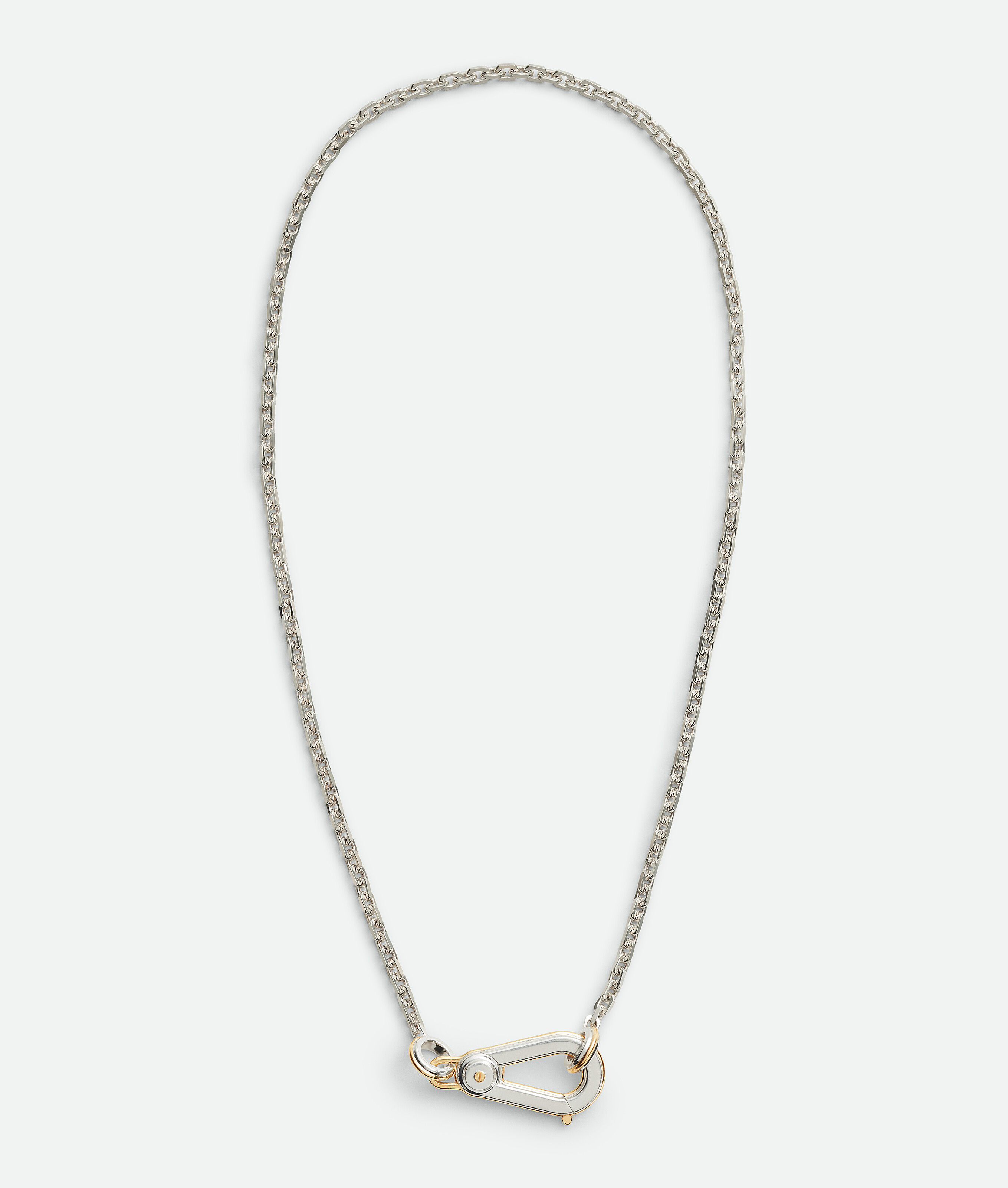 Bottega Veneta Bolt Necklace In Silver