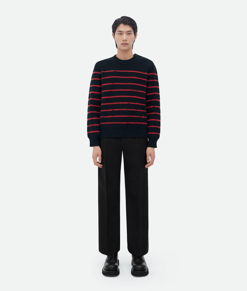 Display a large version of the product image 1 - Jacquard Striped Wool Jumper