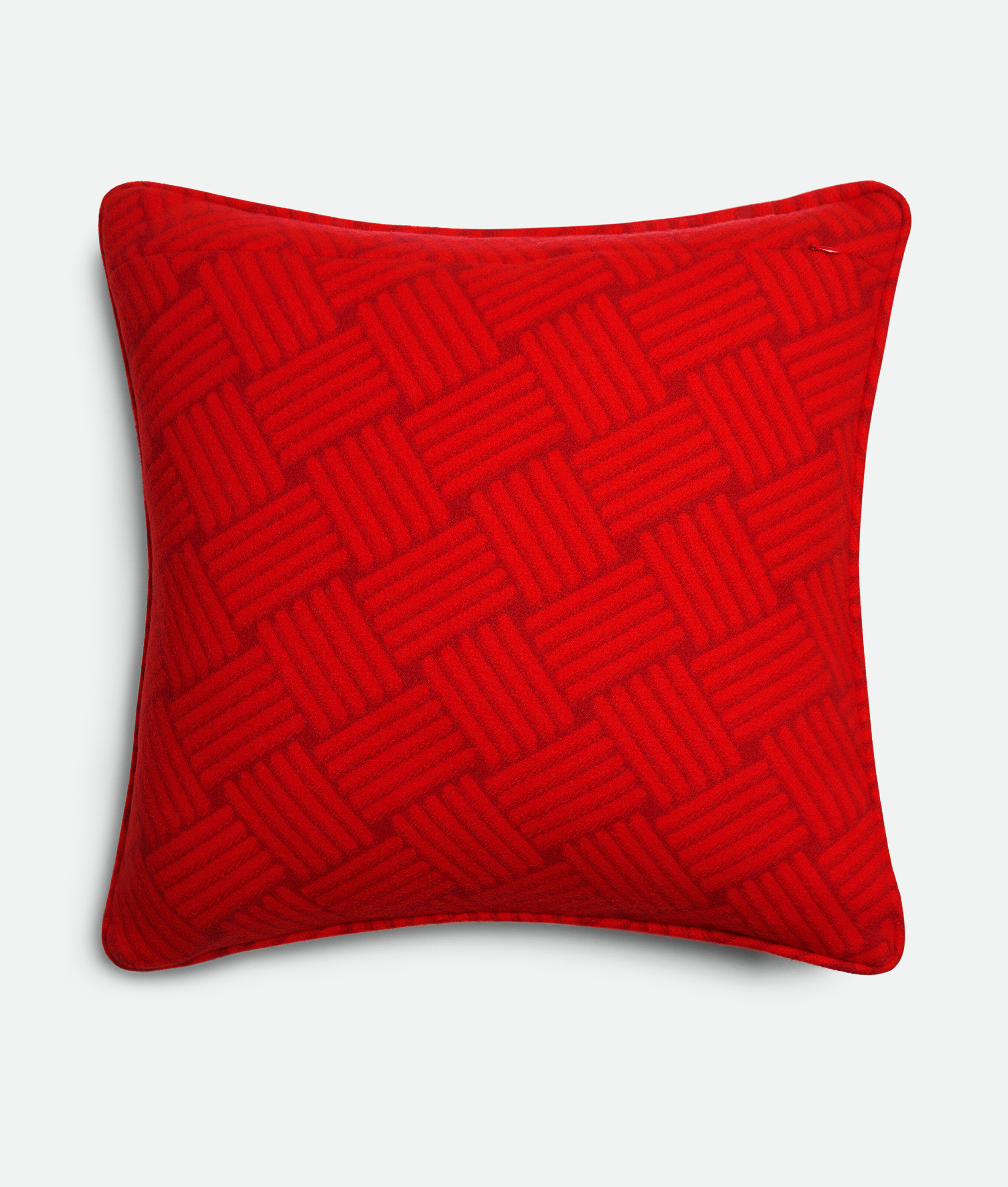 Cashmere Cushion With Intreccio Motif in Red Bottega Veneta Saudi Arabia EN - Image 4