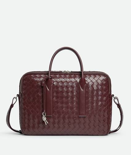 Bottega Veneta Men s Getaway Briefcase in Madder brown. Shop online now