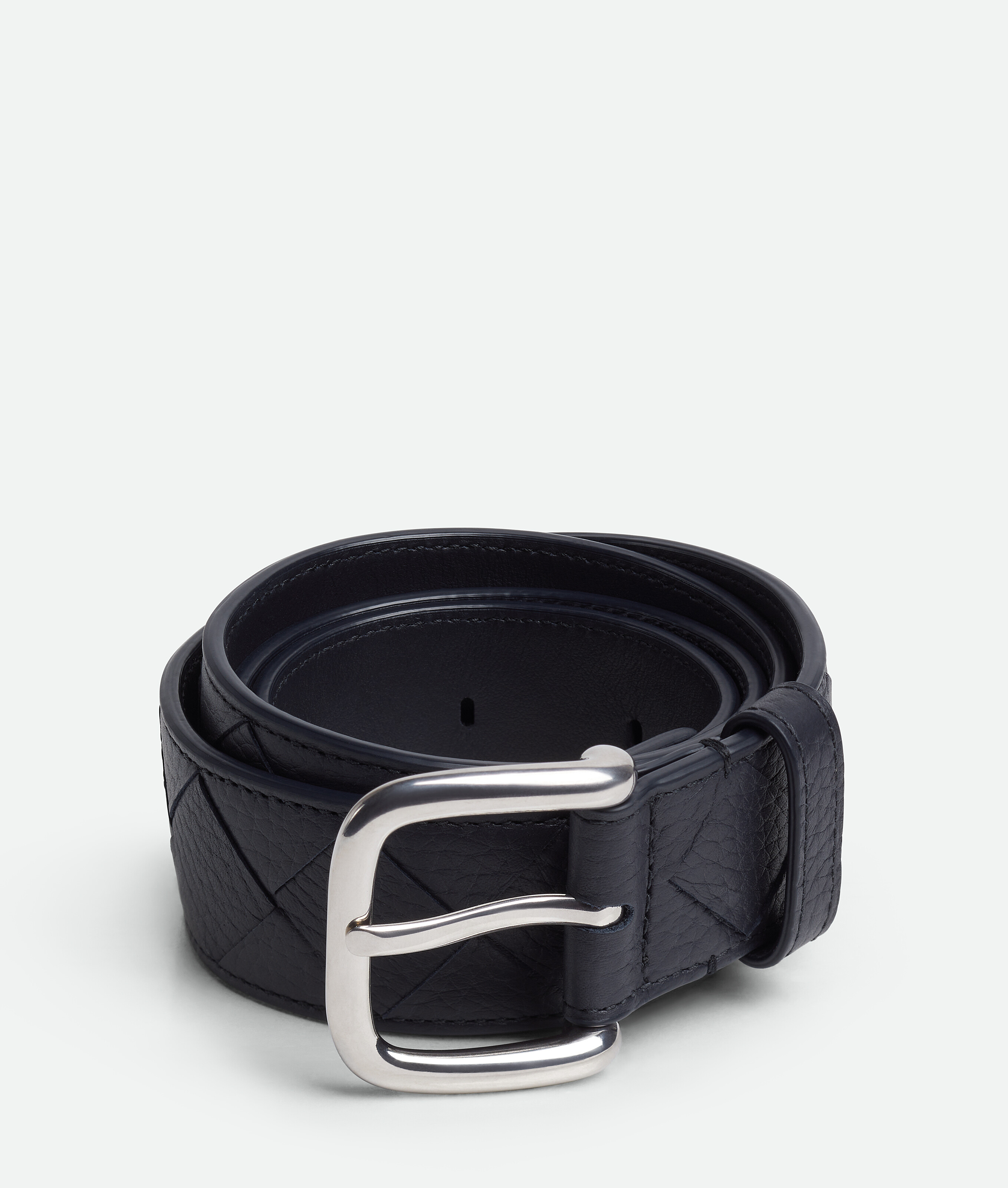 Bottega Veneta Intrecciato Belt - Nocturnal - Man - 100