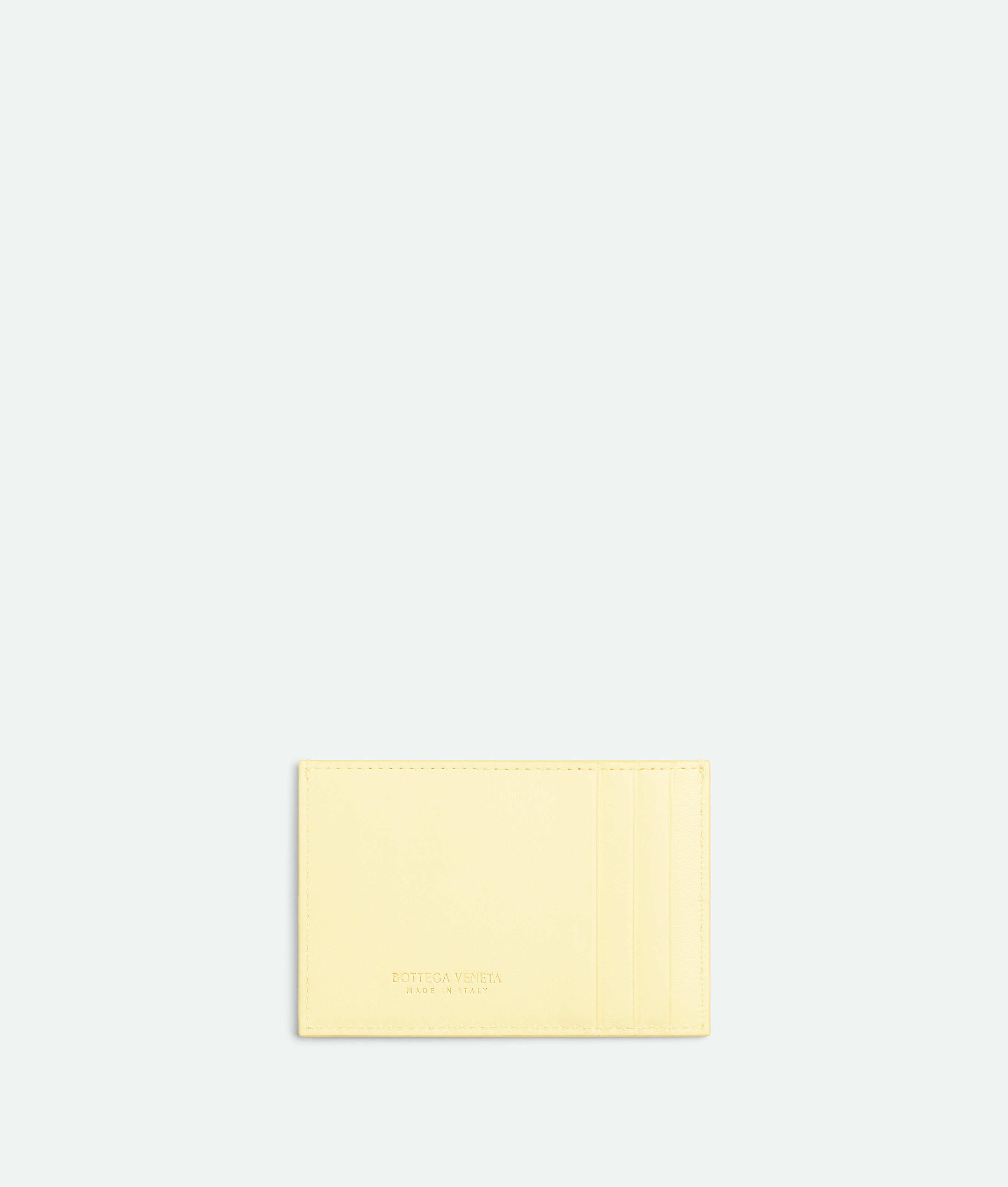 Shop Bottega Veneta Cassette Credit Card Case In Yellow