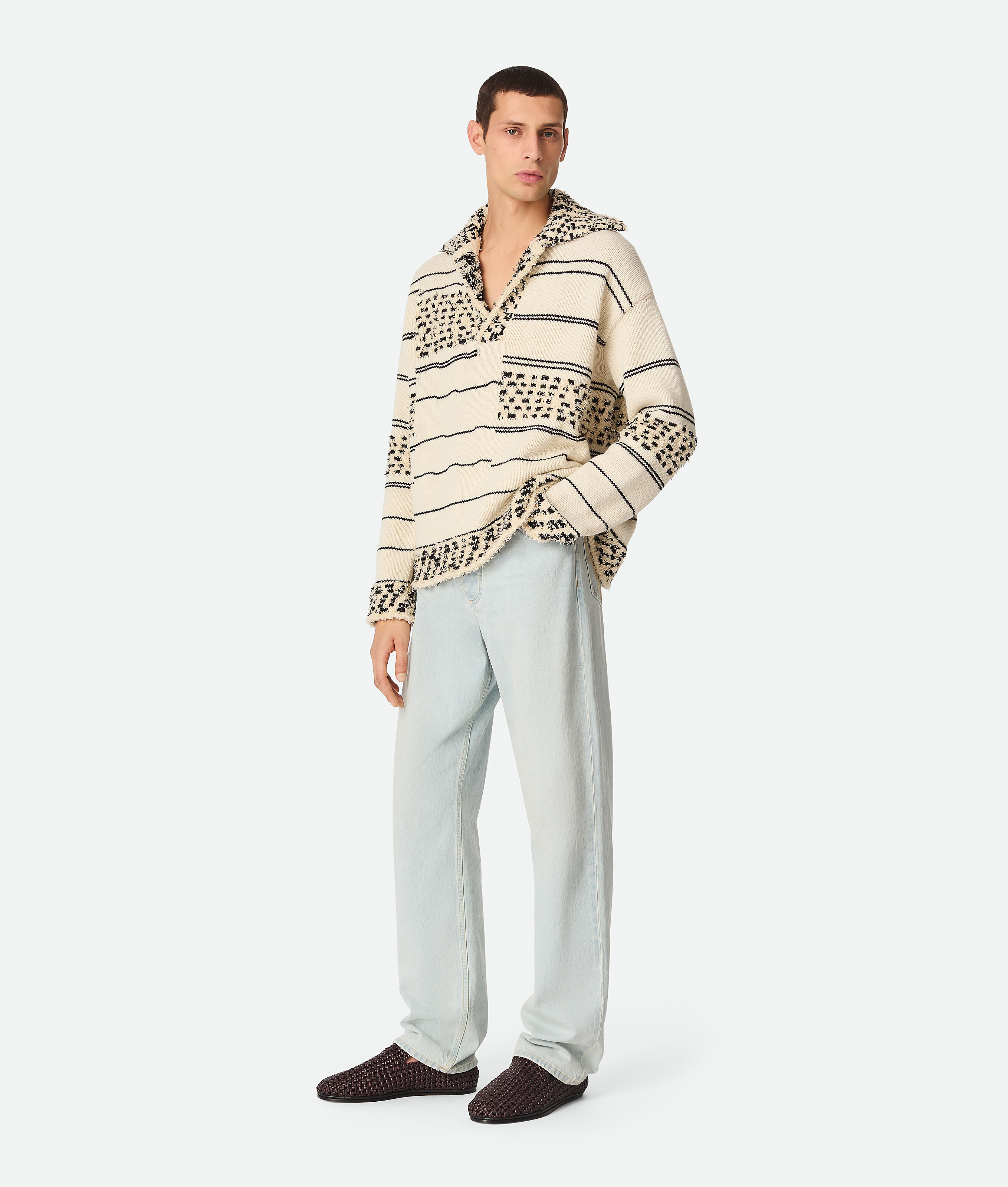 Bottega Veneta Slipper In Dark Barolo/fondant