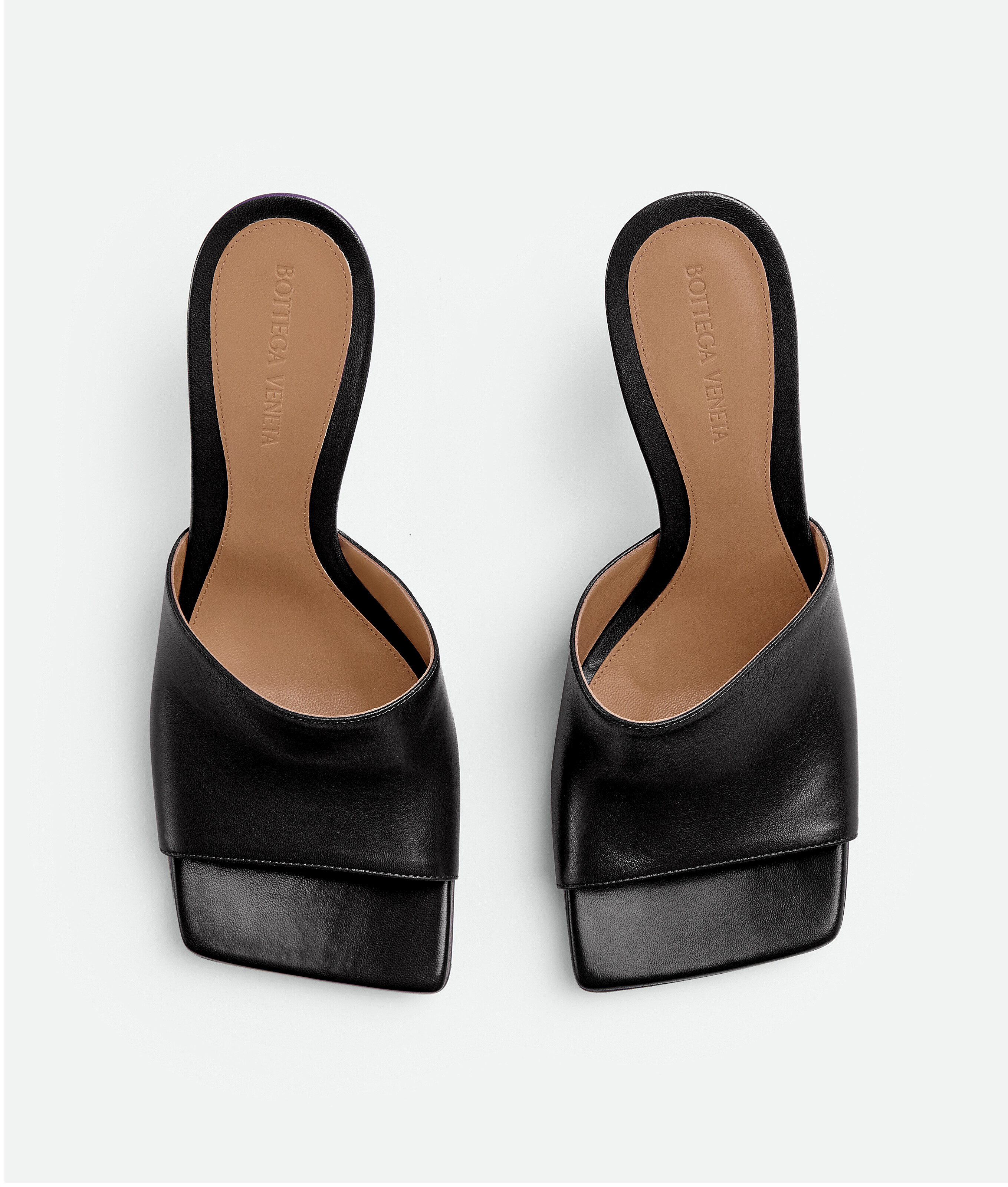 Shop Bottega Veneta Stretch Mules In Noir