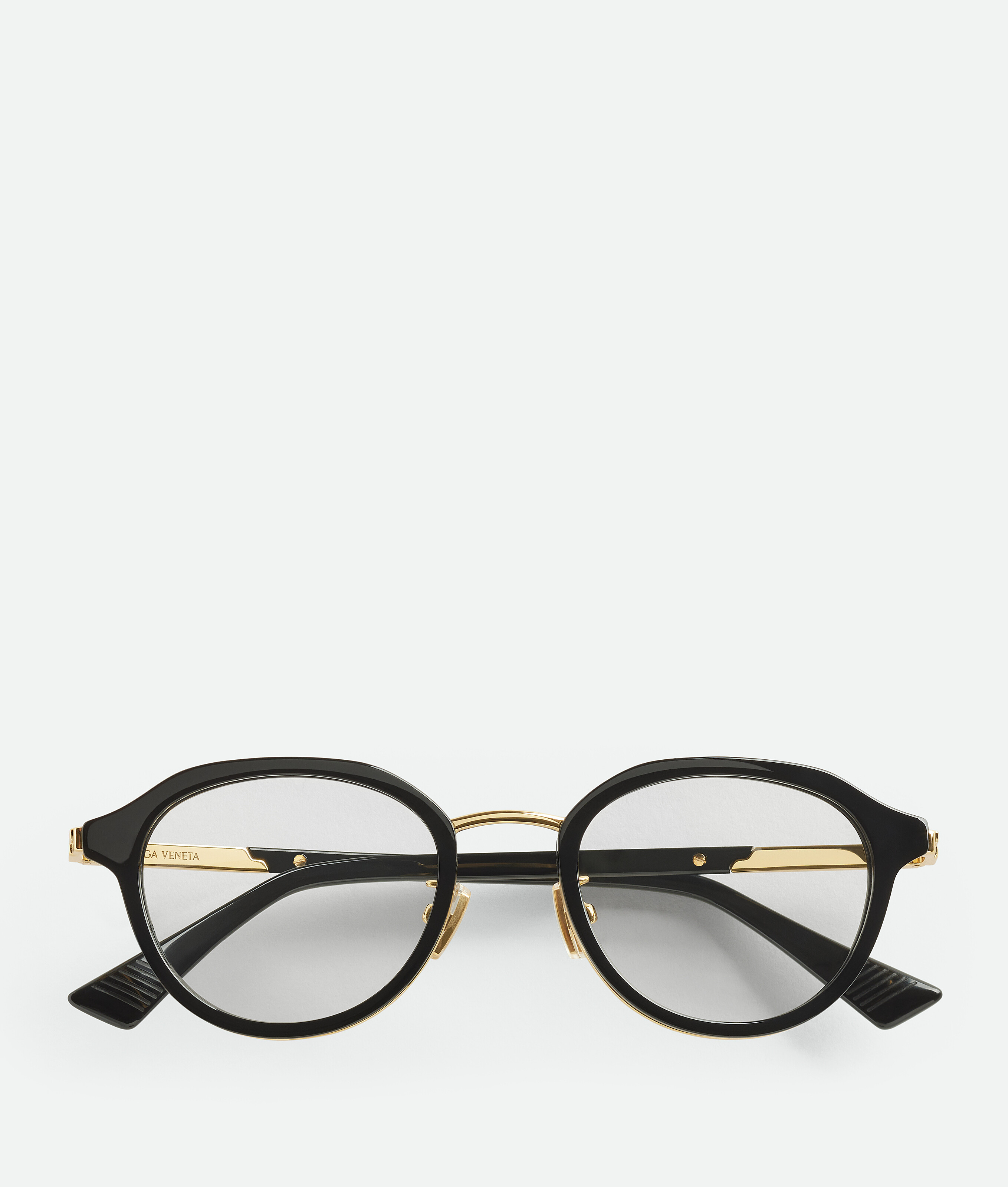 Bottega Veneta Full-frame Flat Mirror In Black/transparent