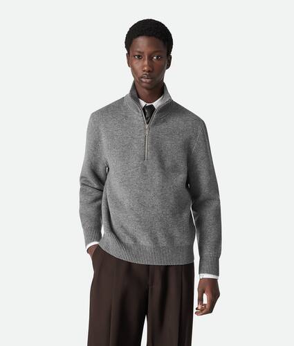 Compact Cashmere Zip Up Jumper