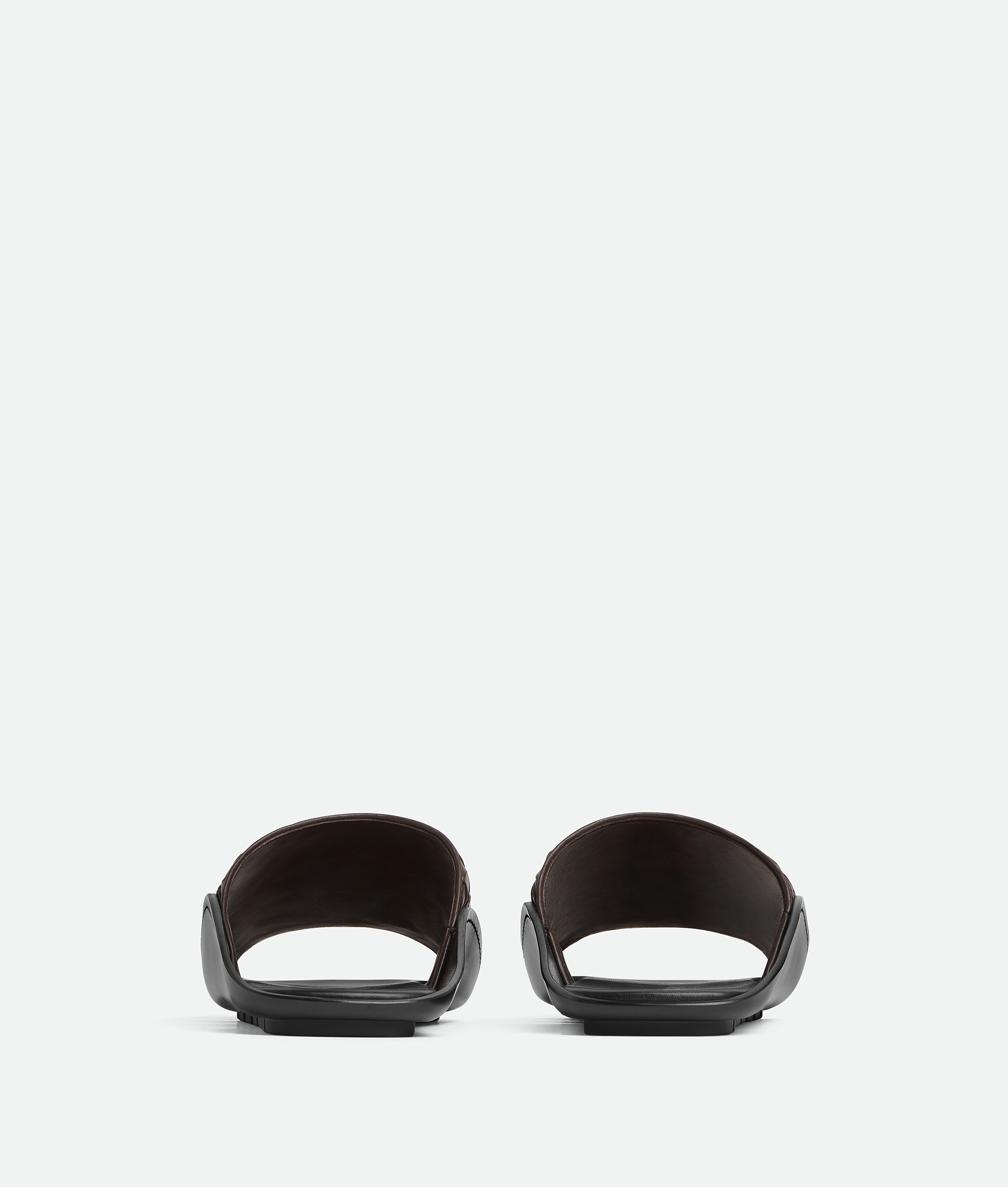 Bottega Veneta Nappa Opaque Weave Mule Sandal In Brown