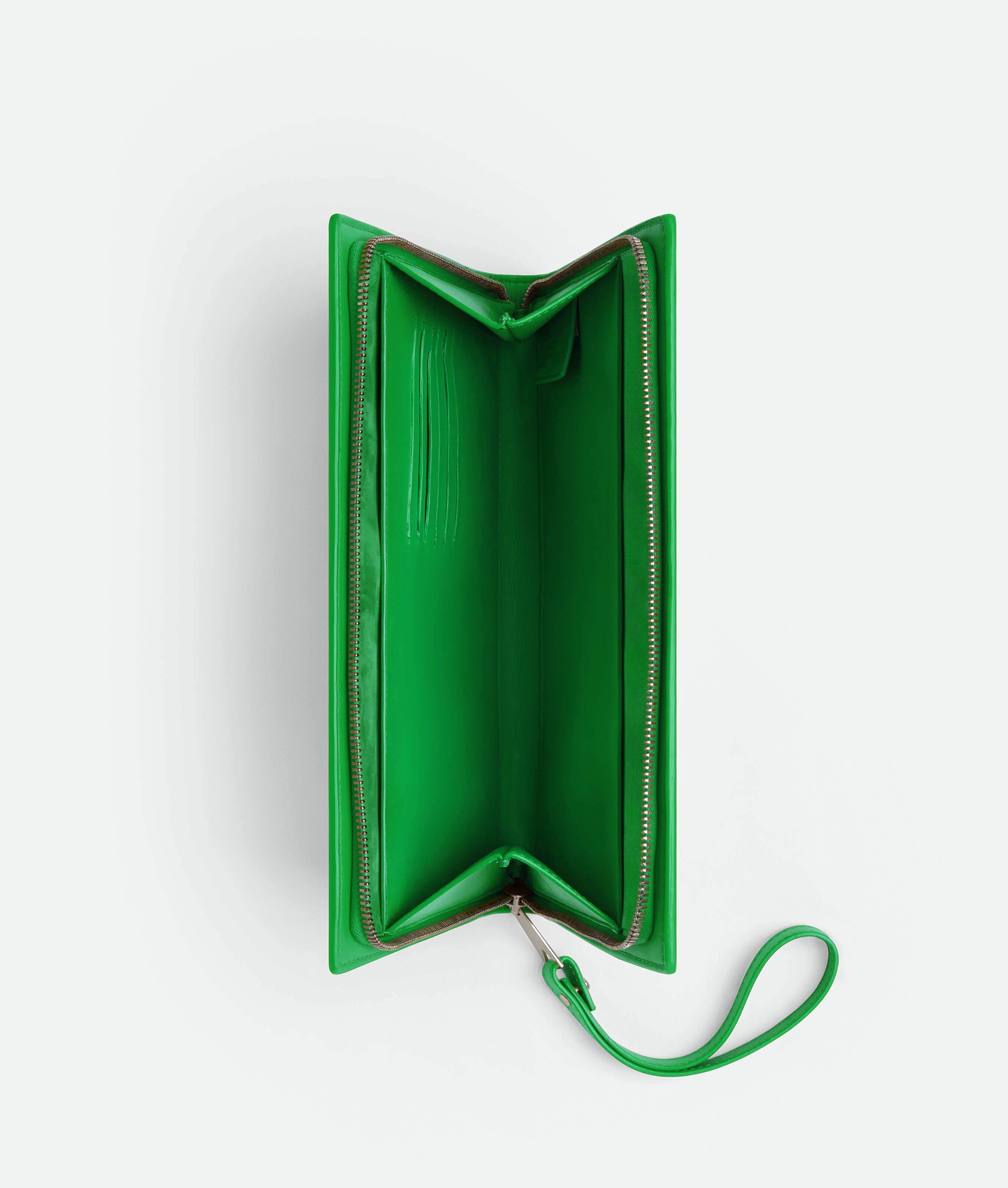 Bottega Veneta Porte-documents Intrecciato Petit Format In Green