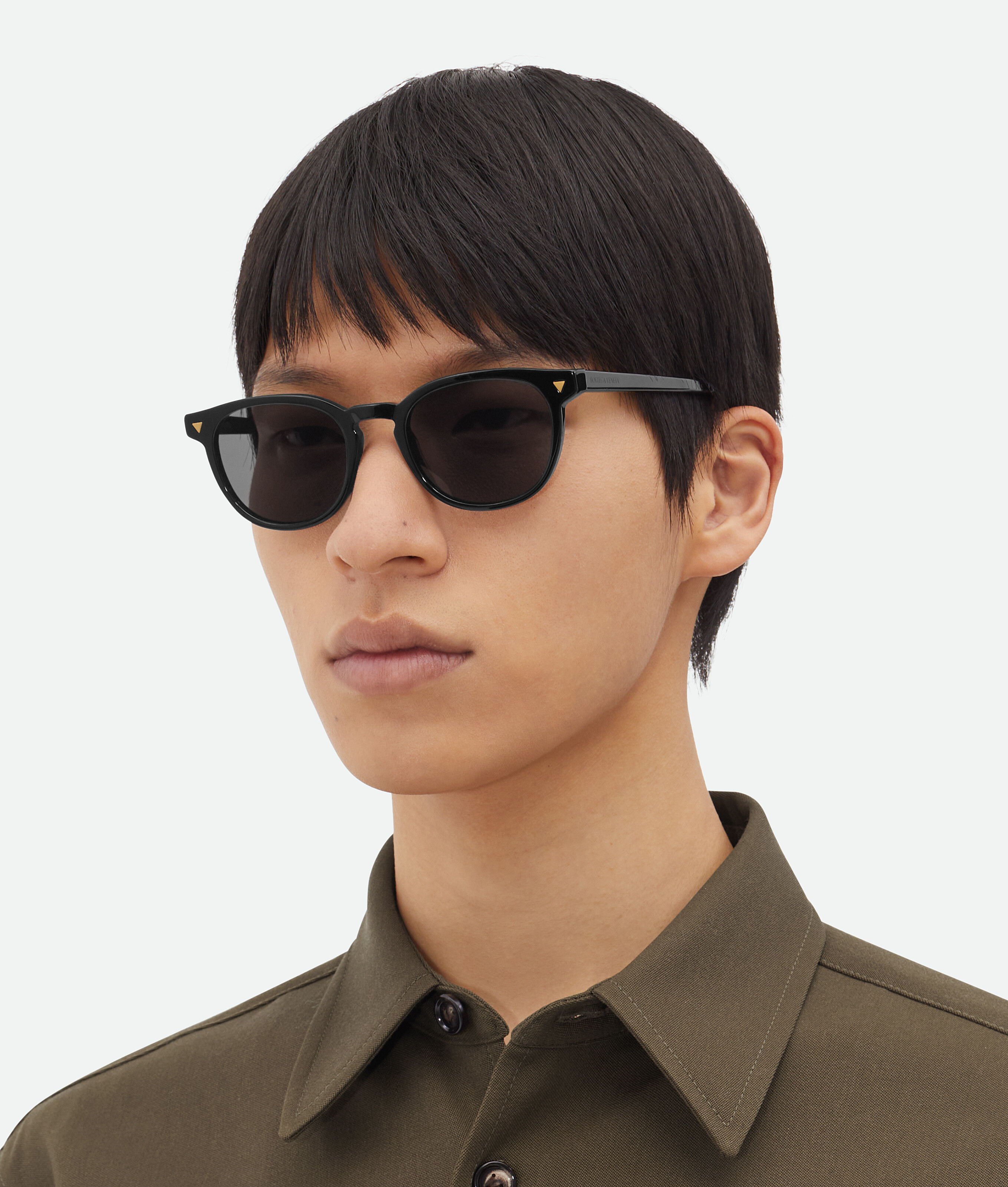 Shop Bottega Veneta Soft Recycled Acetate Panthos Sunglasses In Black