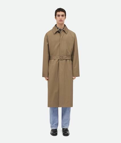 Display a large version of the product image 1 - Light Cotton Twill Trench Coat
