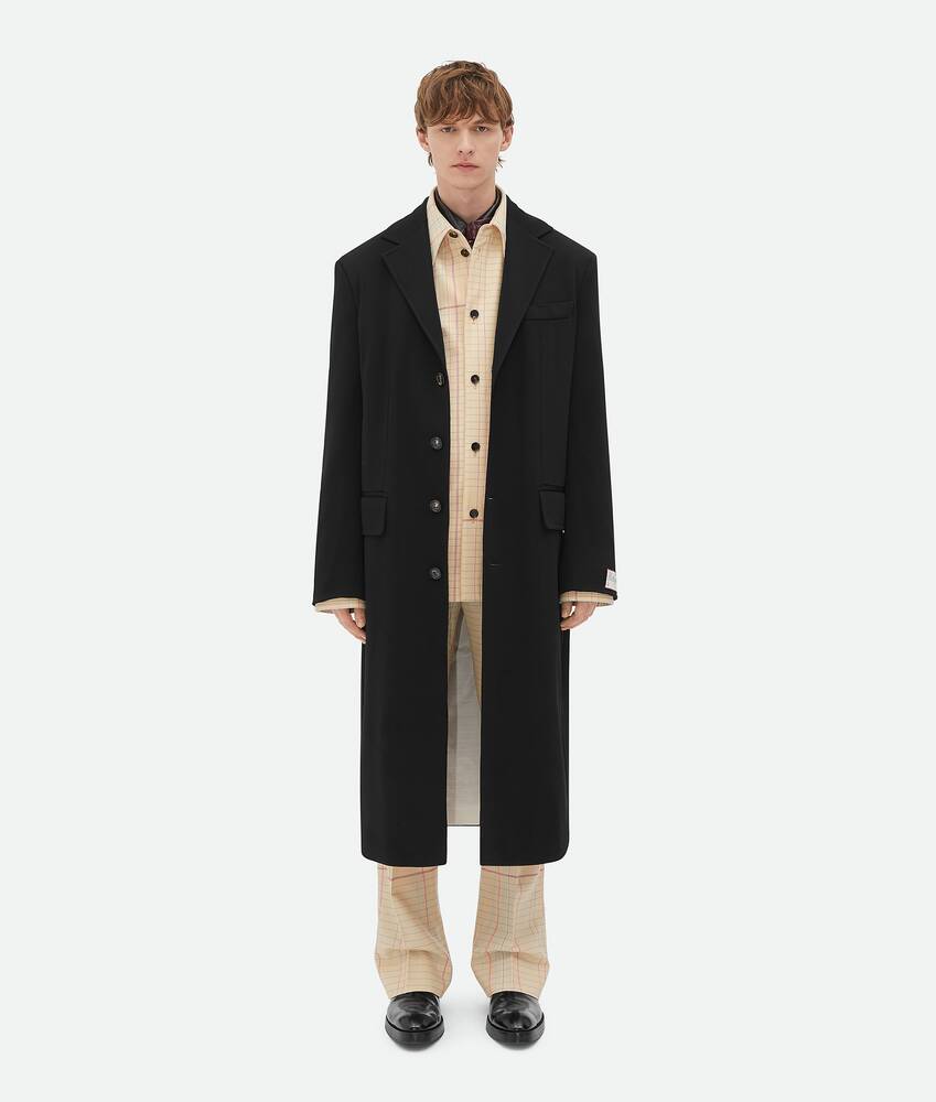 Display a large version of the product image 4 - Matt Fluid Viscose Jersey Coat